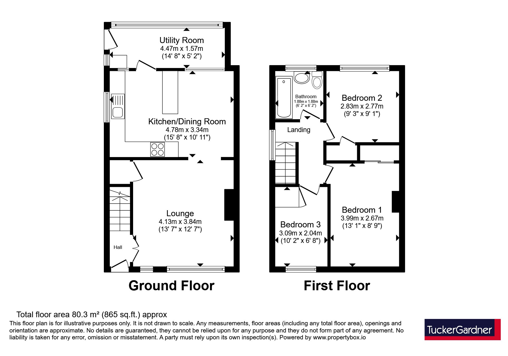 24, Walnut Tree Close, Royston floorplan