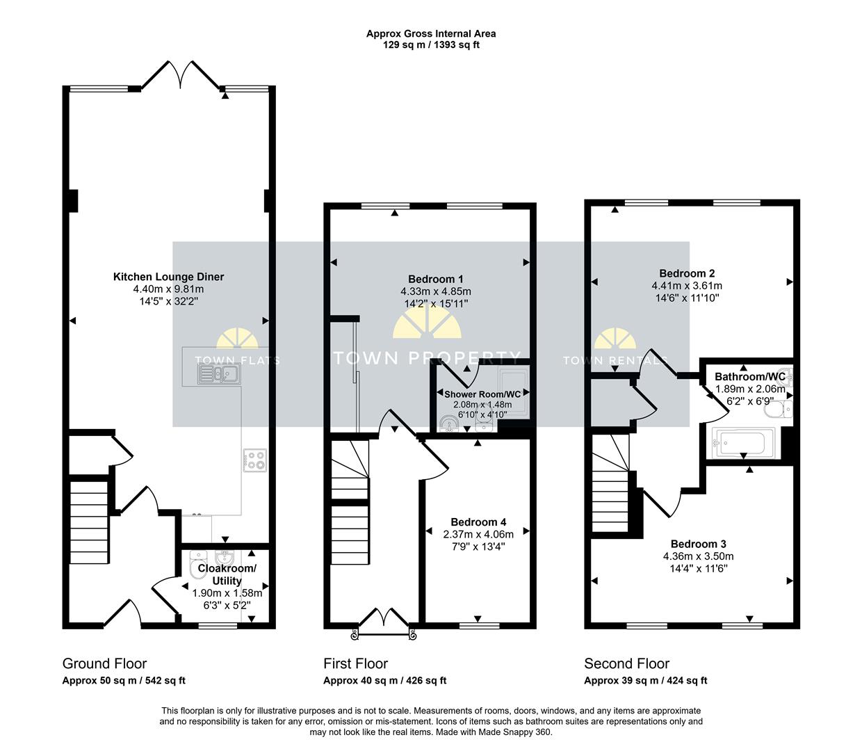 117, Weavers Close, Eastbourne floorplan