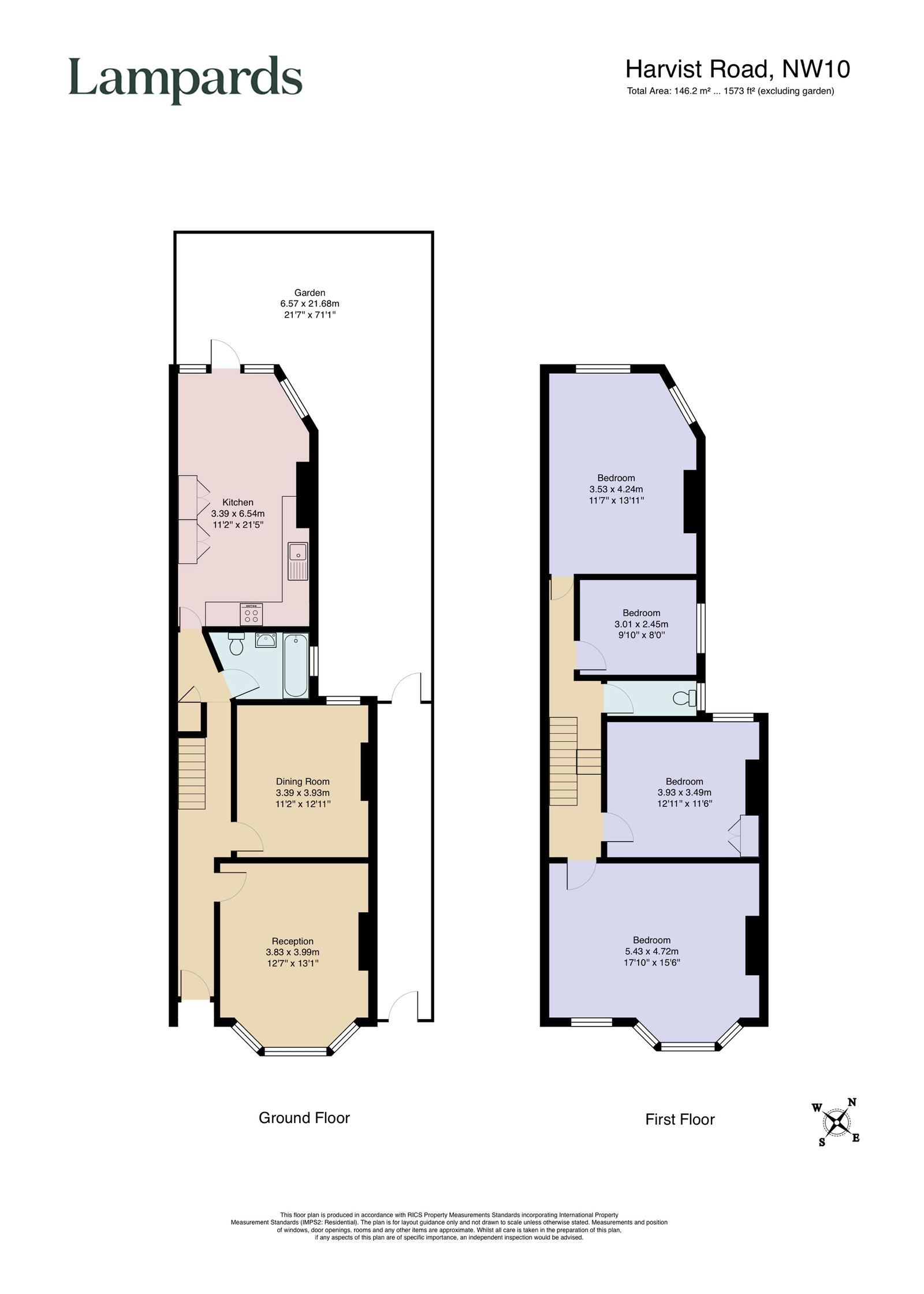 36, Harvist Road, London floorplan