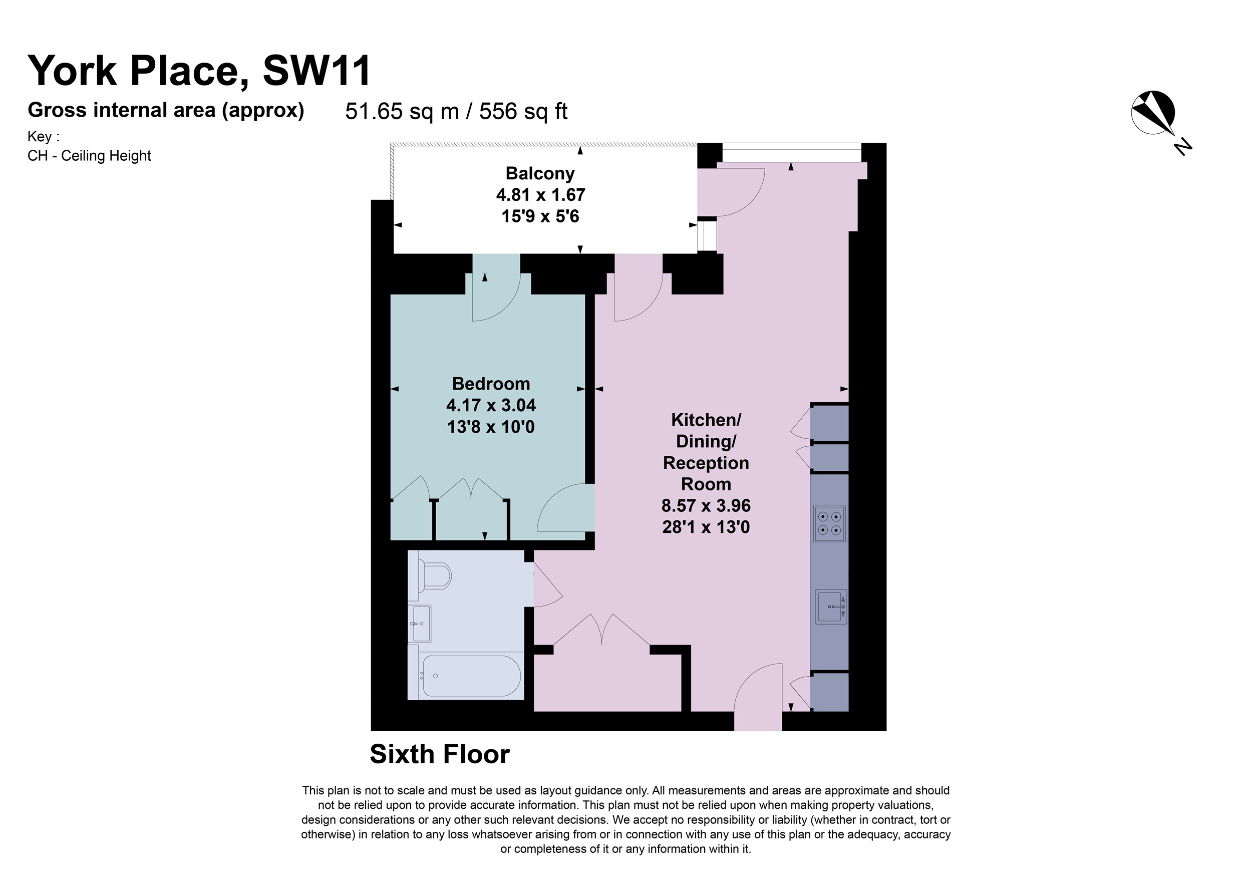 York Place, London floorplan