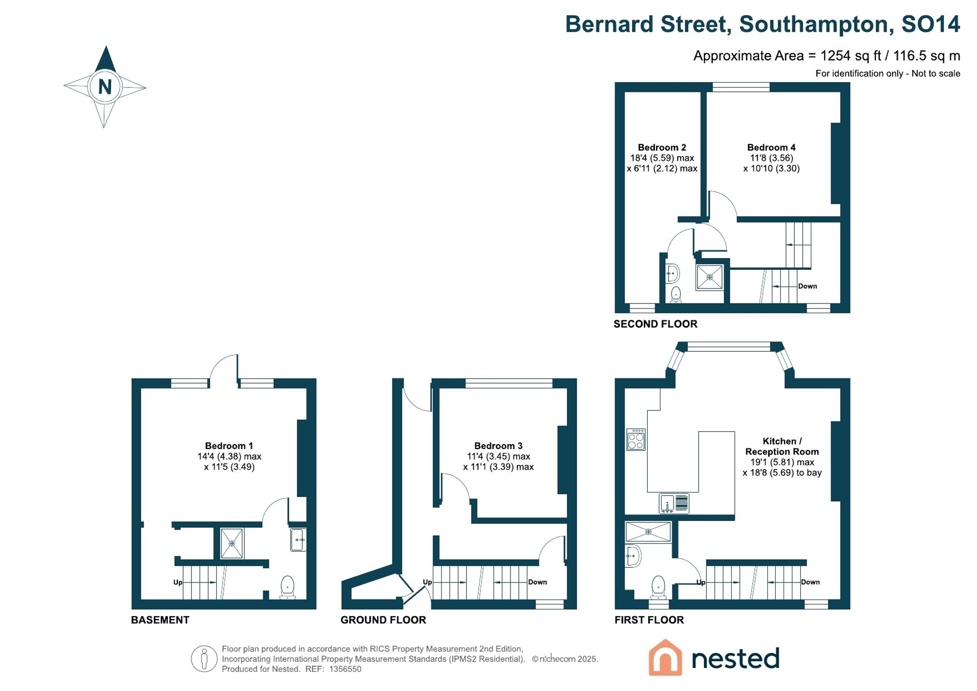 85 Bernard Street, Southampton floorplan