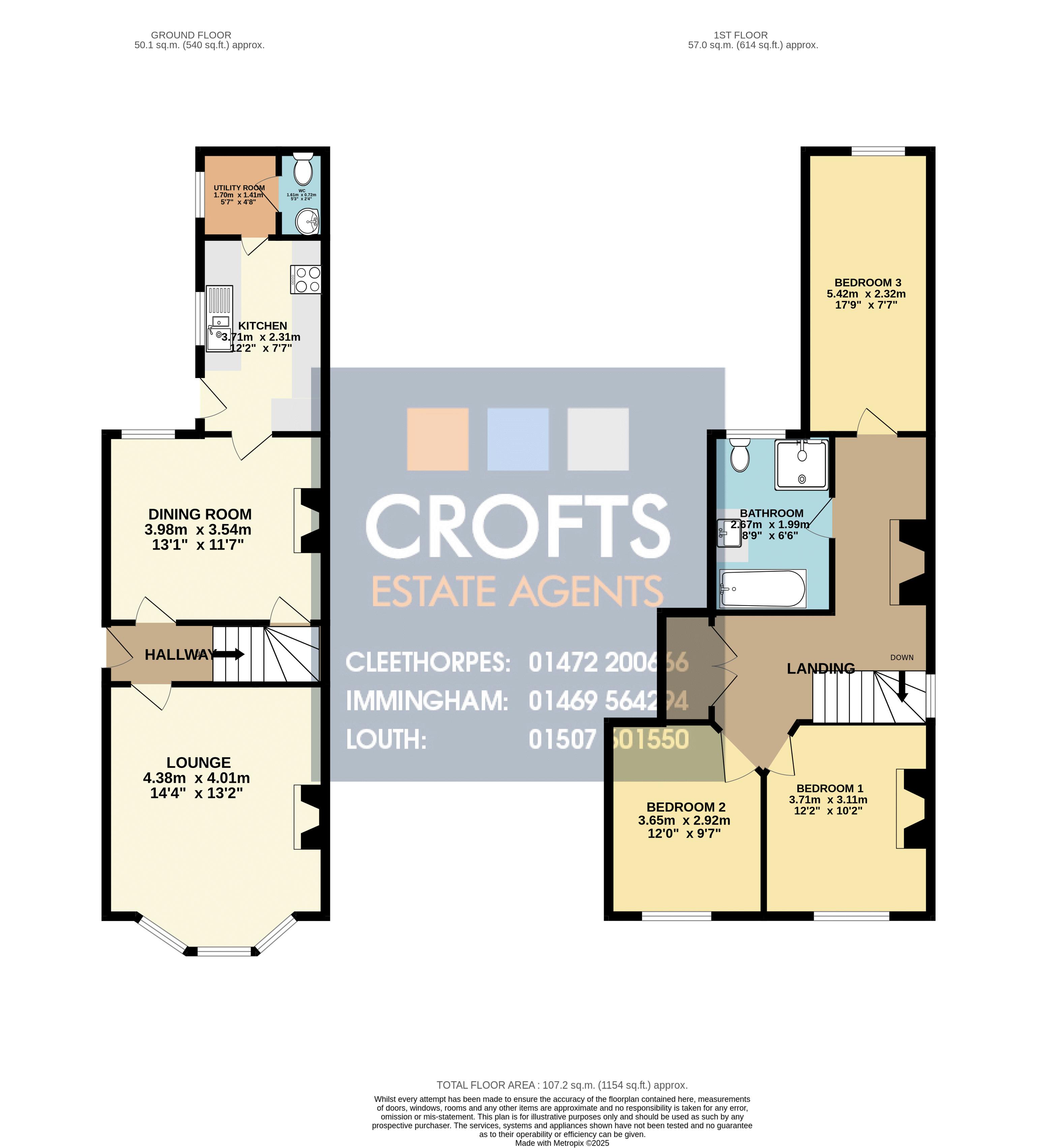 7, Eastfield Road, Louth floorplan