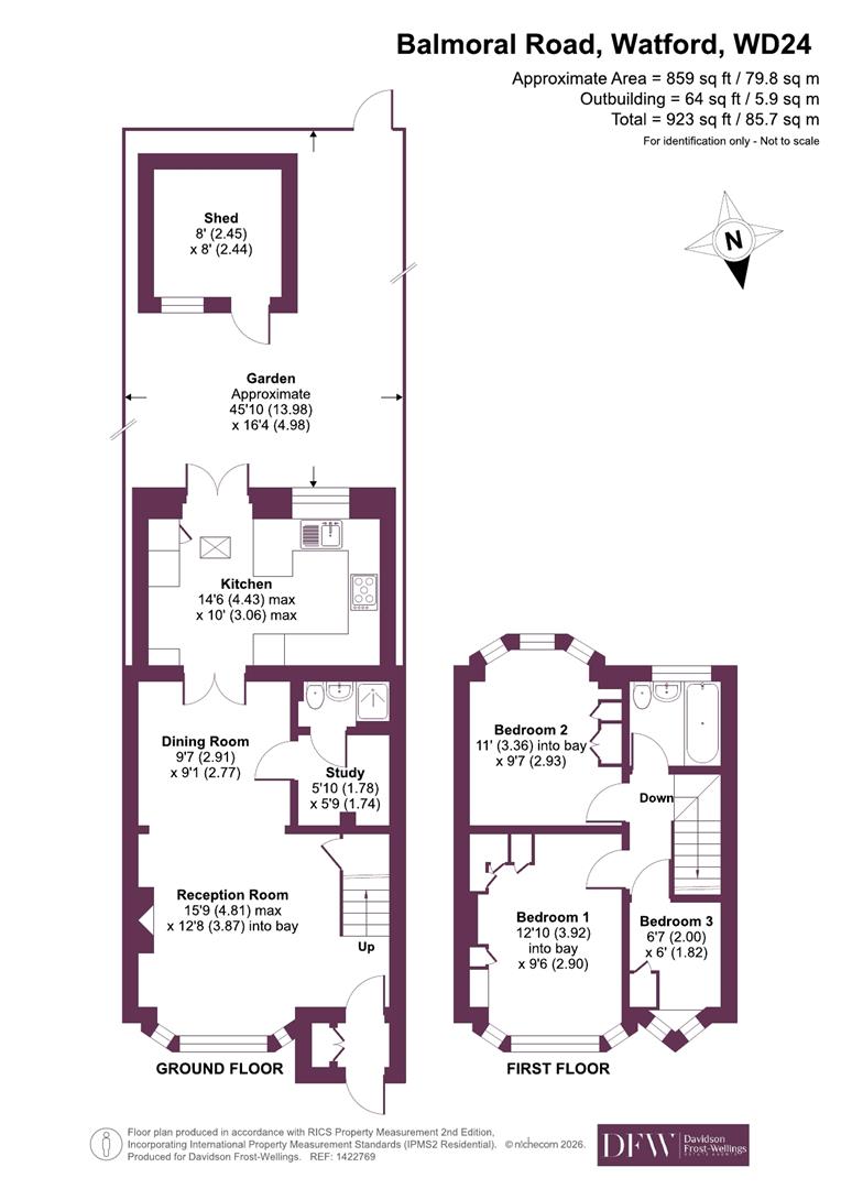 Balmoral Road, Watford floorplan