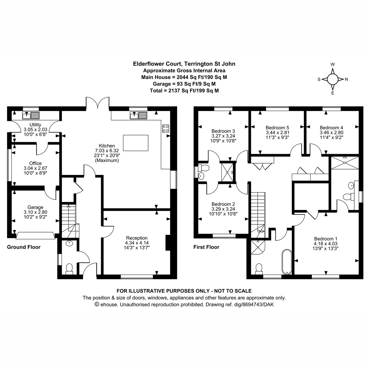 8, Elderflower Court, Terrington St John floorplan