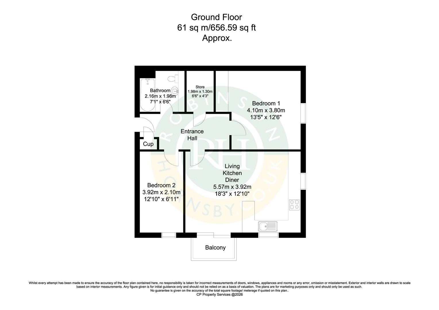 33, Roundhill Court, Doncaster floorplan