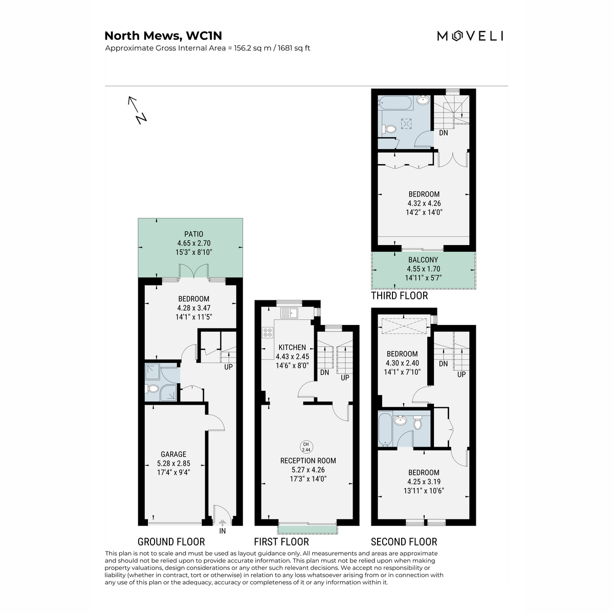 North Mews, London floorplan