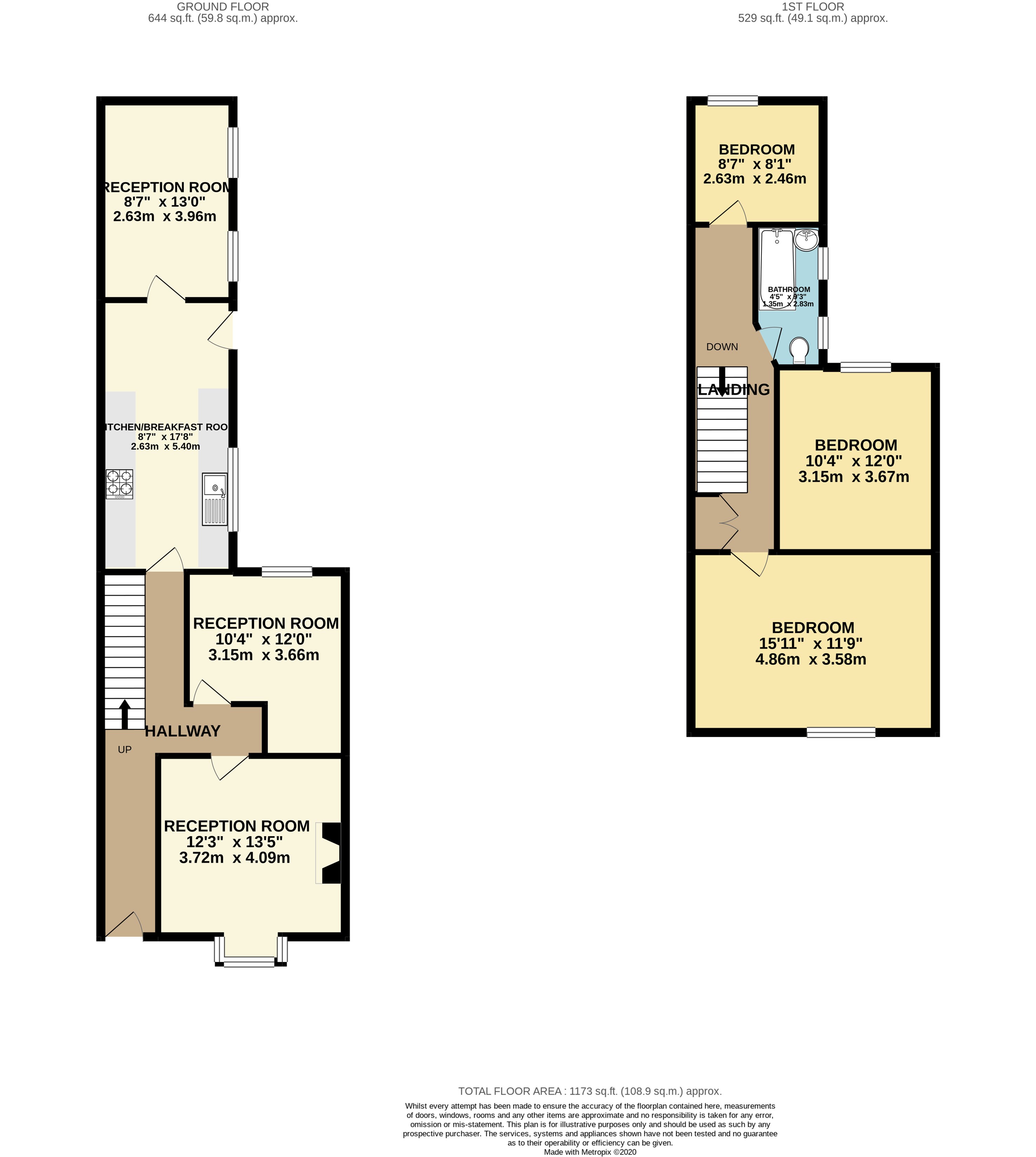 45, Stranton Street, Stockton-on-Tees floorplan