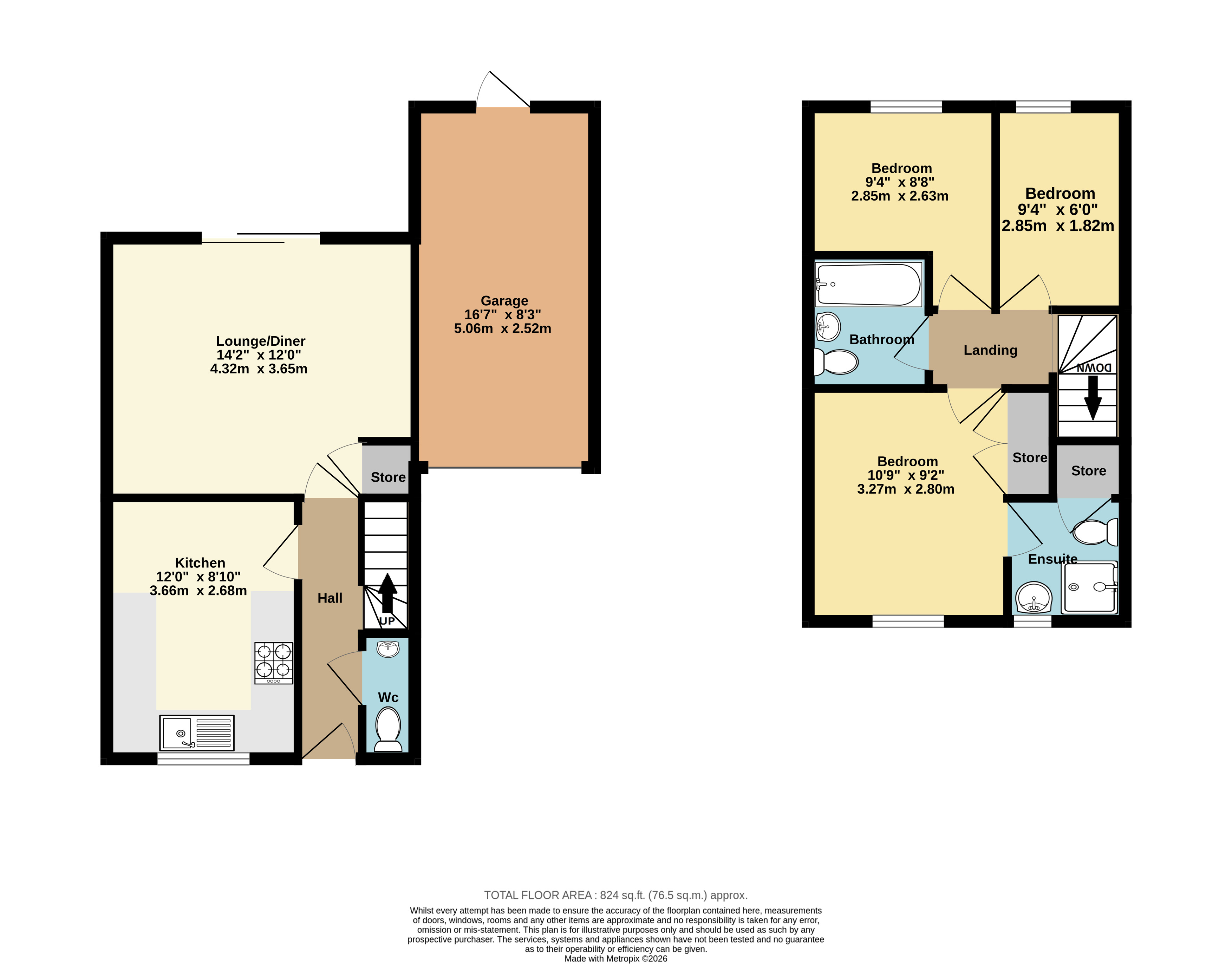 21, Laurel Way, Chartham Downs floorplan