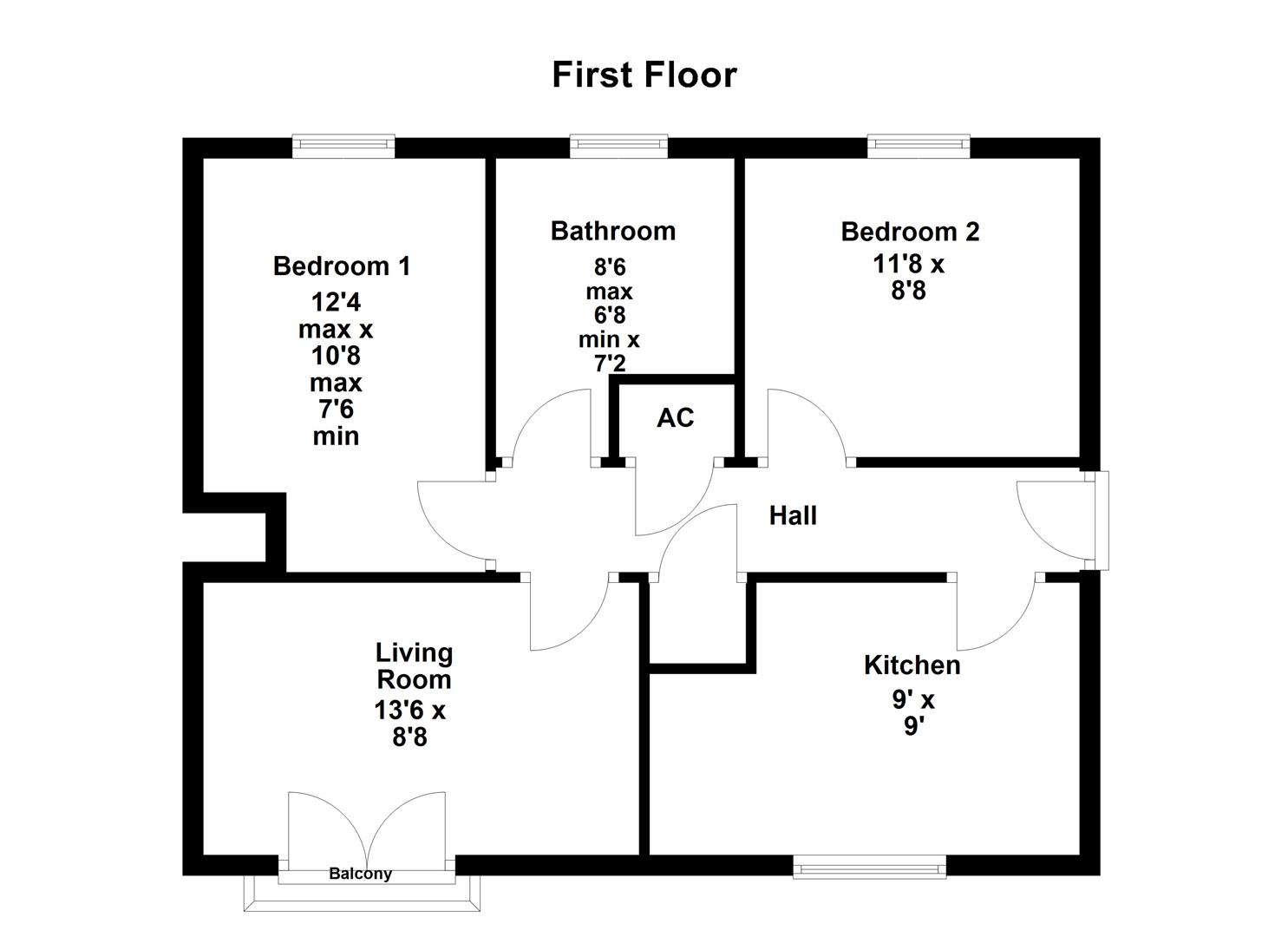 40, Langdale Grove, Corby floorplan