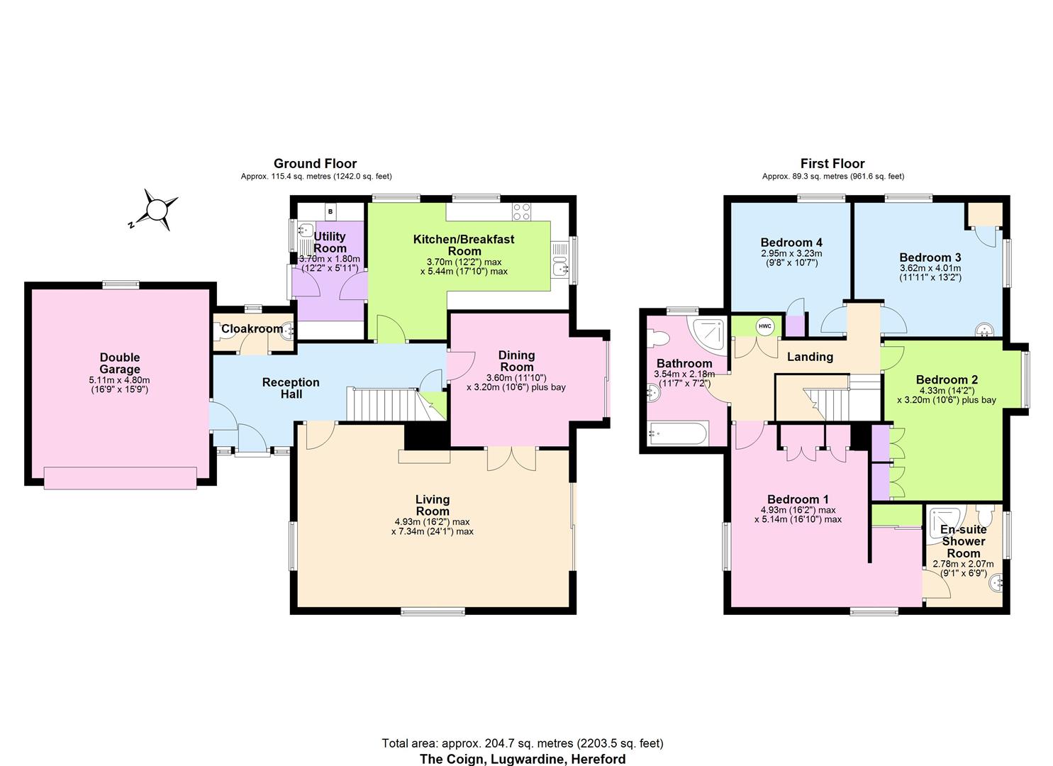 The Coign, Hereford floorplan