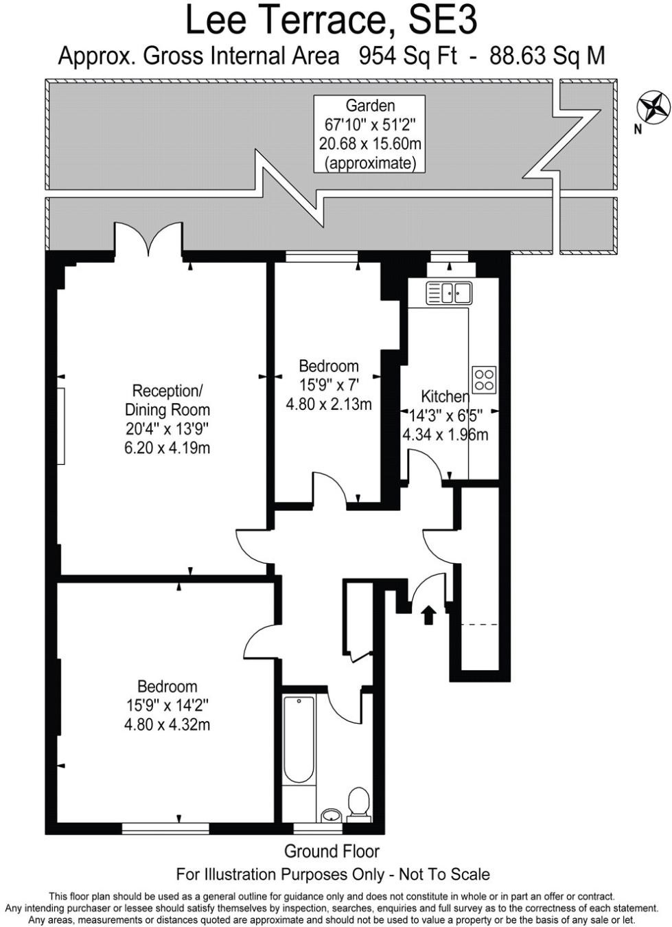 2 Bedrooms Flat for sale in Lee Terrace, Blackheath, London SE3