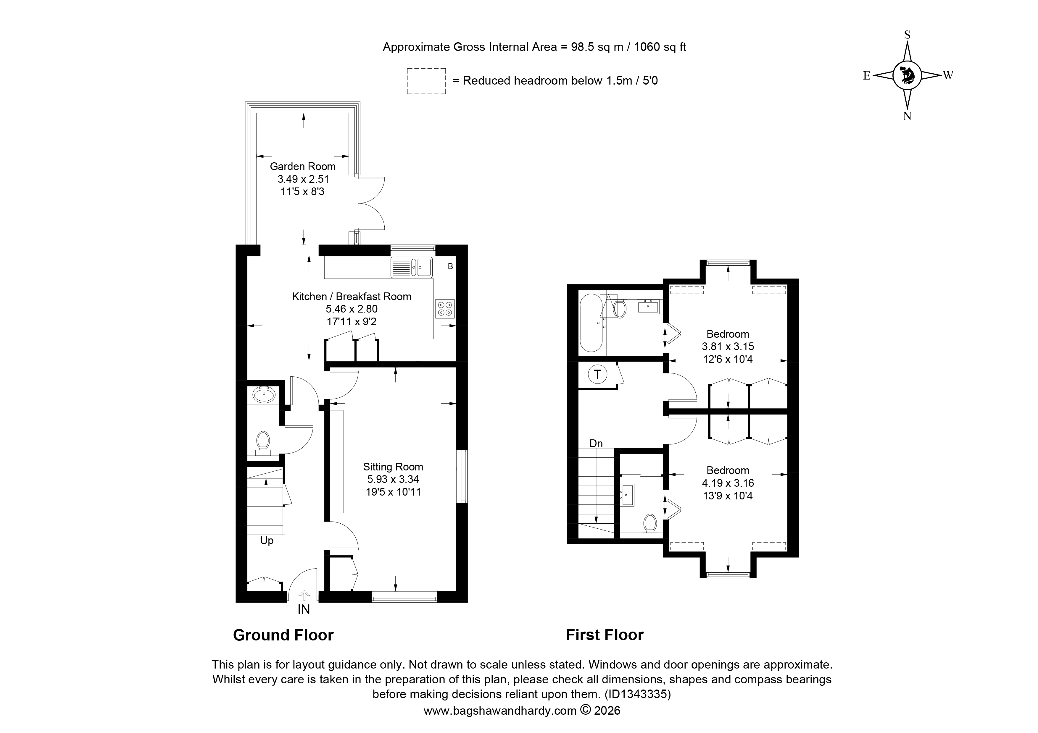Charlwood Place, Surrey floorplan