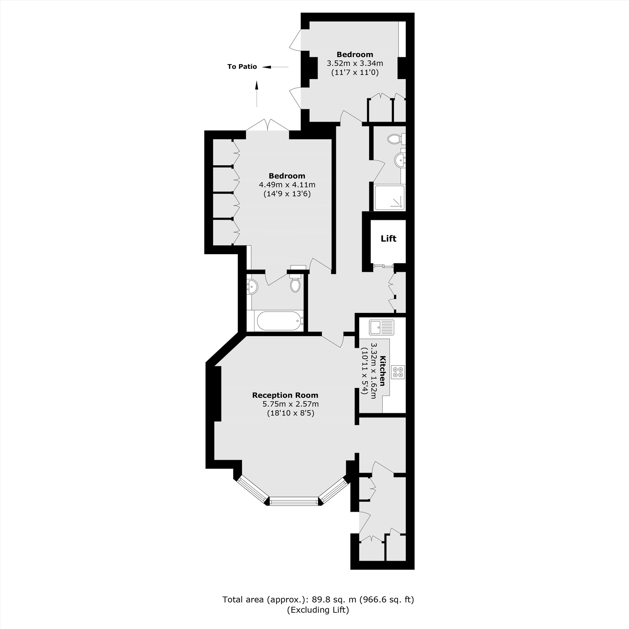 Basement, 41A, Onslow Gardens, London floorplan
