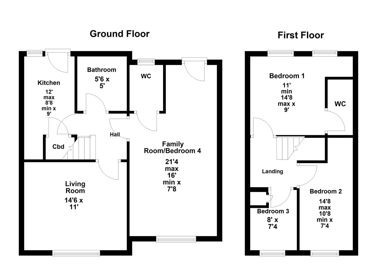 37, Studfall Avenue, Corby floorplan