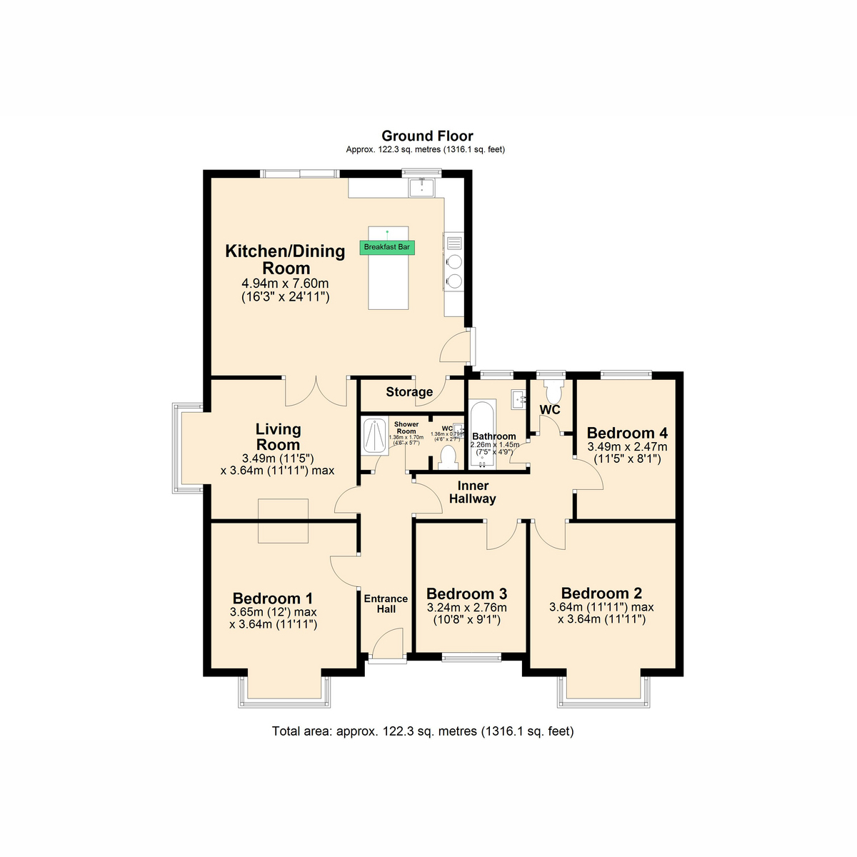 Liborvia, Plymouth Road, Horrabridge floorplan