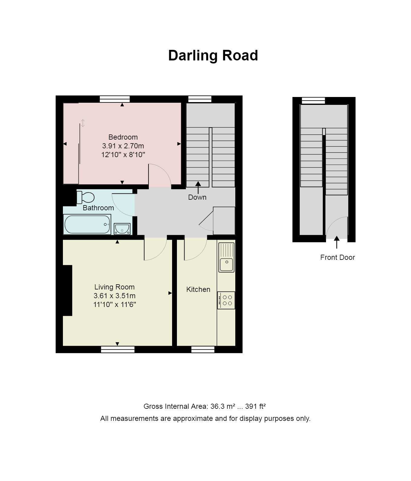 1 Bedrooms Flat to rent in Darling Road, Brockley, London SE4