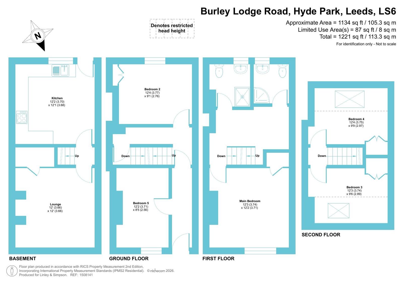 65, Burley Lodge Road, Leeds floorplan
