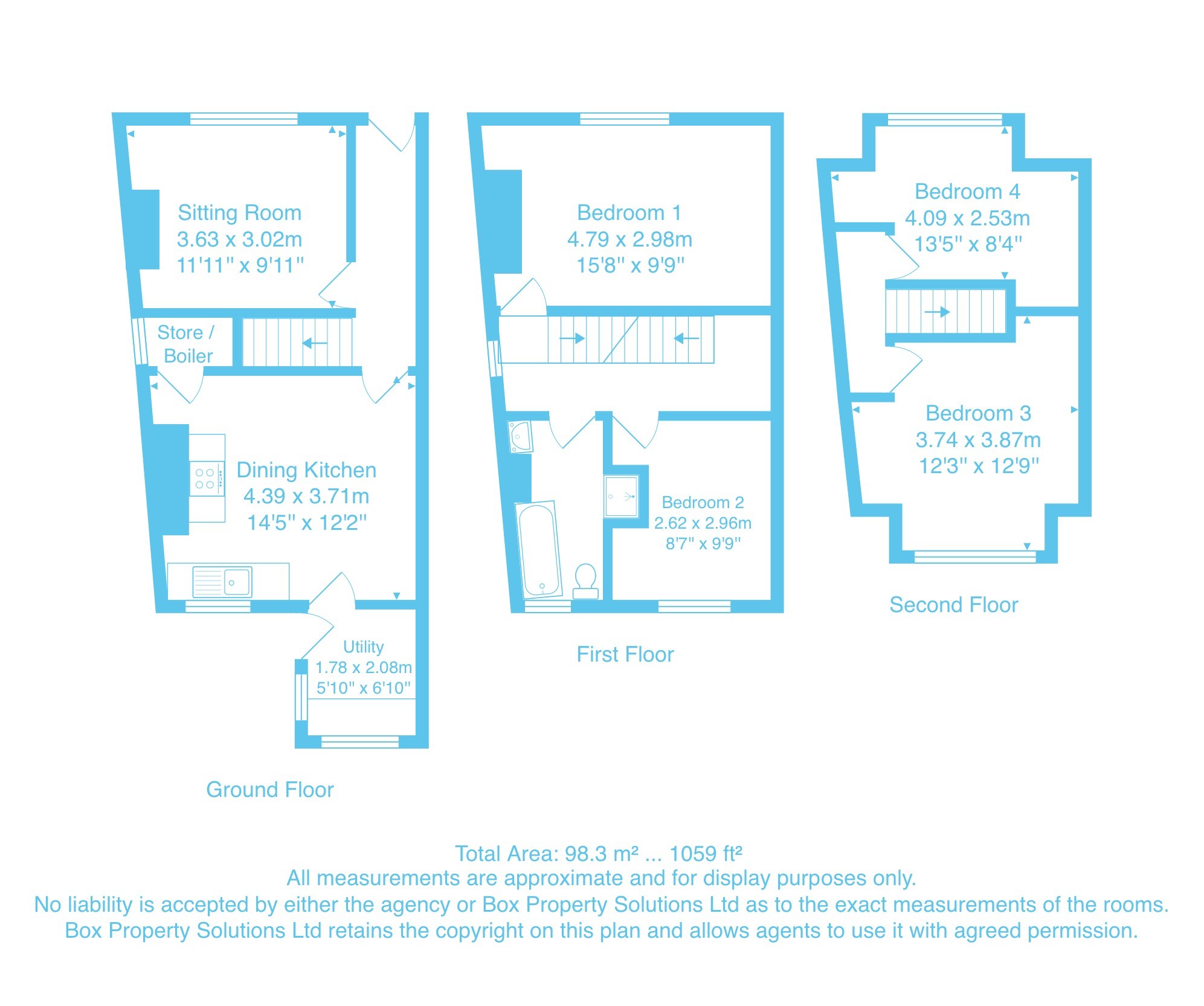 2, Binns Street, West Yorkshire floorplan