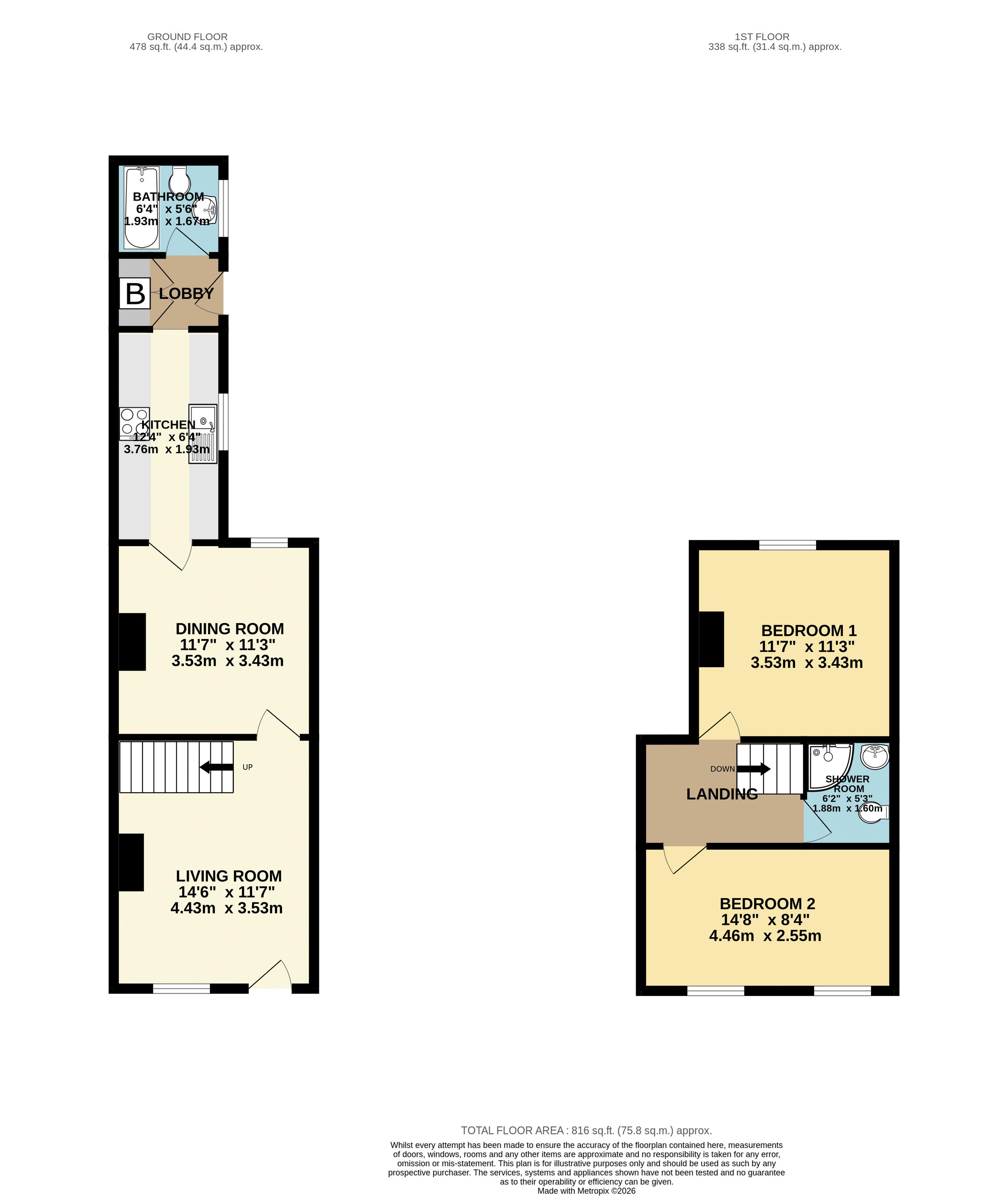 57, Shakespeare Street, Lincoln floorplan