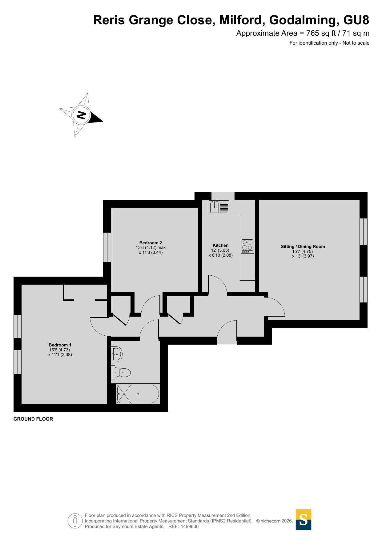 16, Reris Grange Close, Godalming floorplan