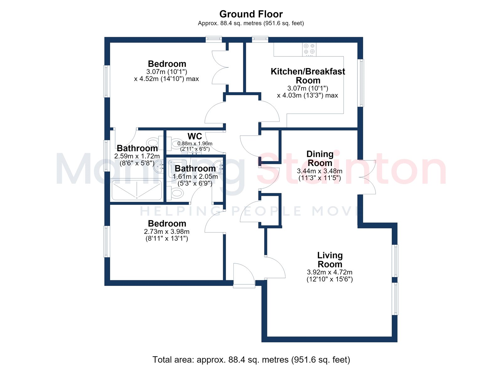 1, Alwoodley Chase, Leeds floorplan
