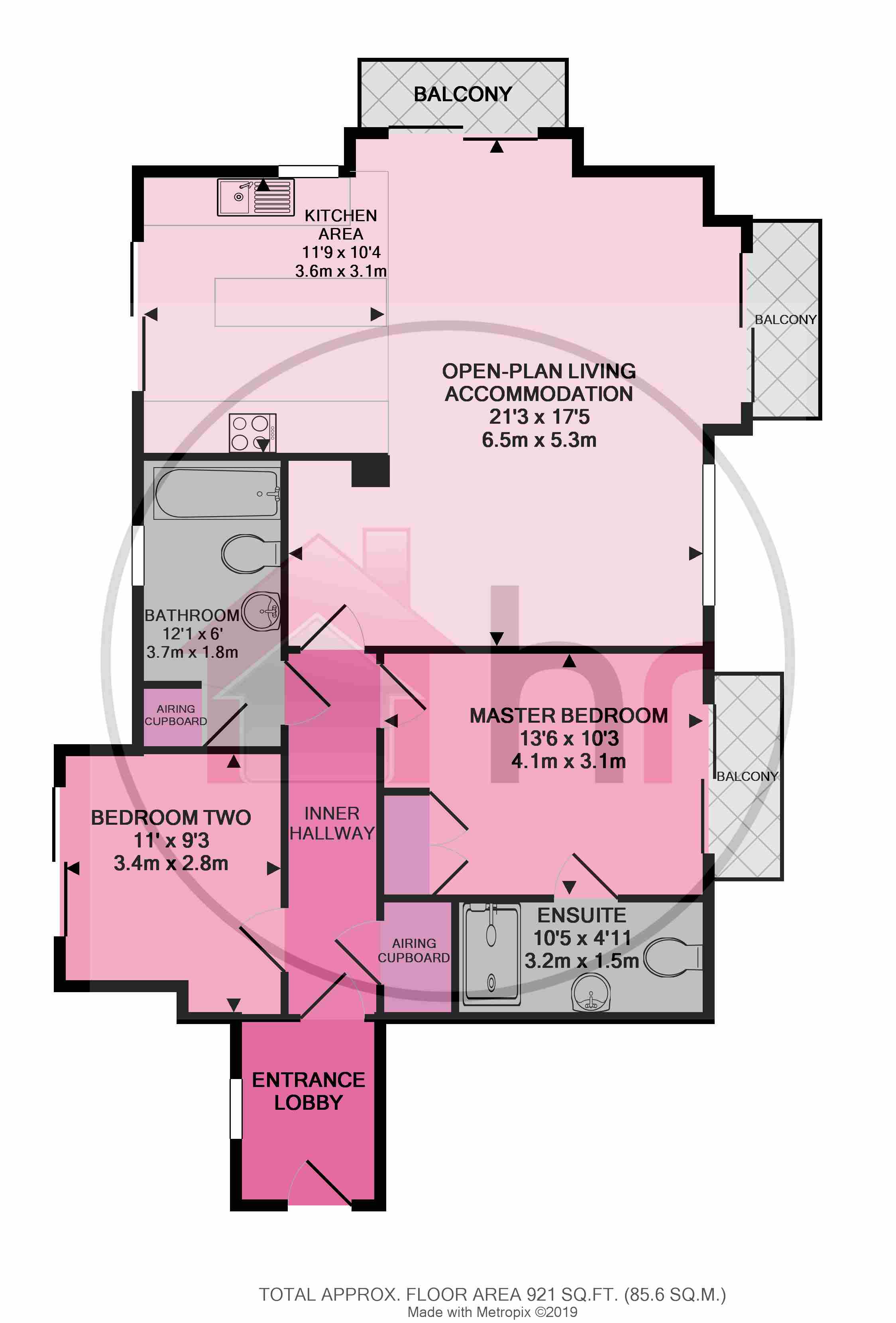 2 Bedrooms Flat to rent in Flawn Way, Eynesbury, St. Neots PE19