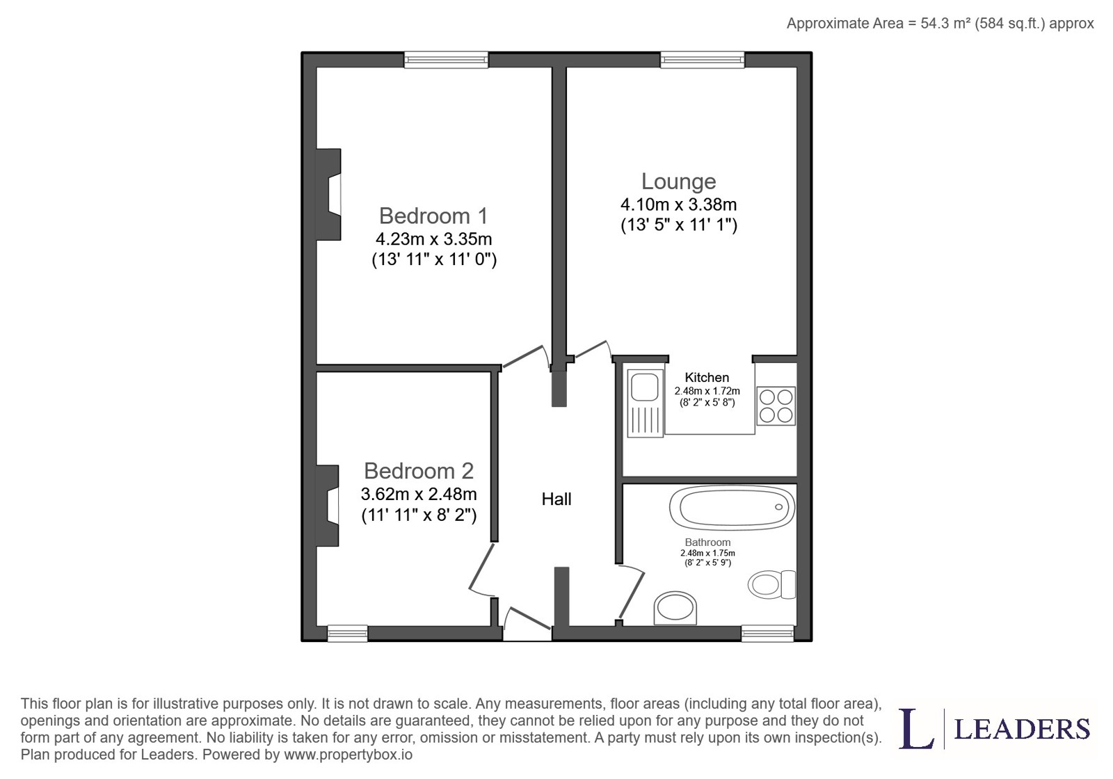 Flat 3 19-21 Kent Road, Southsea, Southsea floorplan