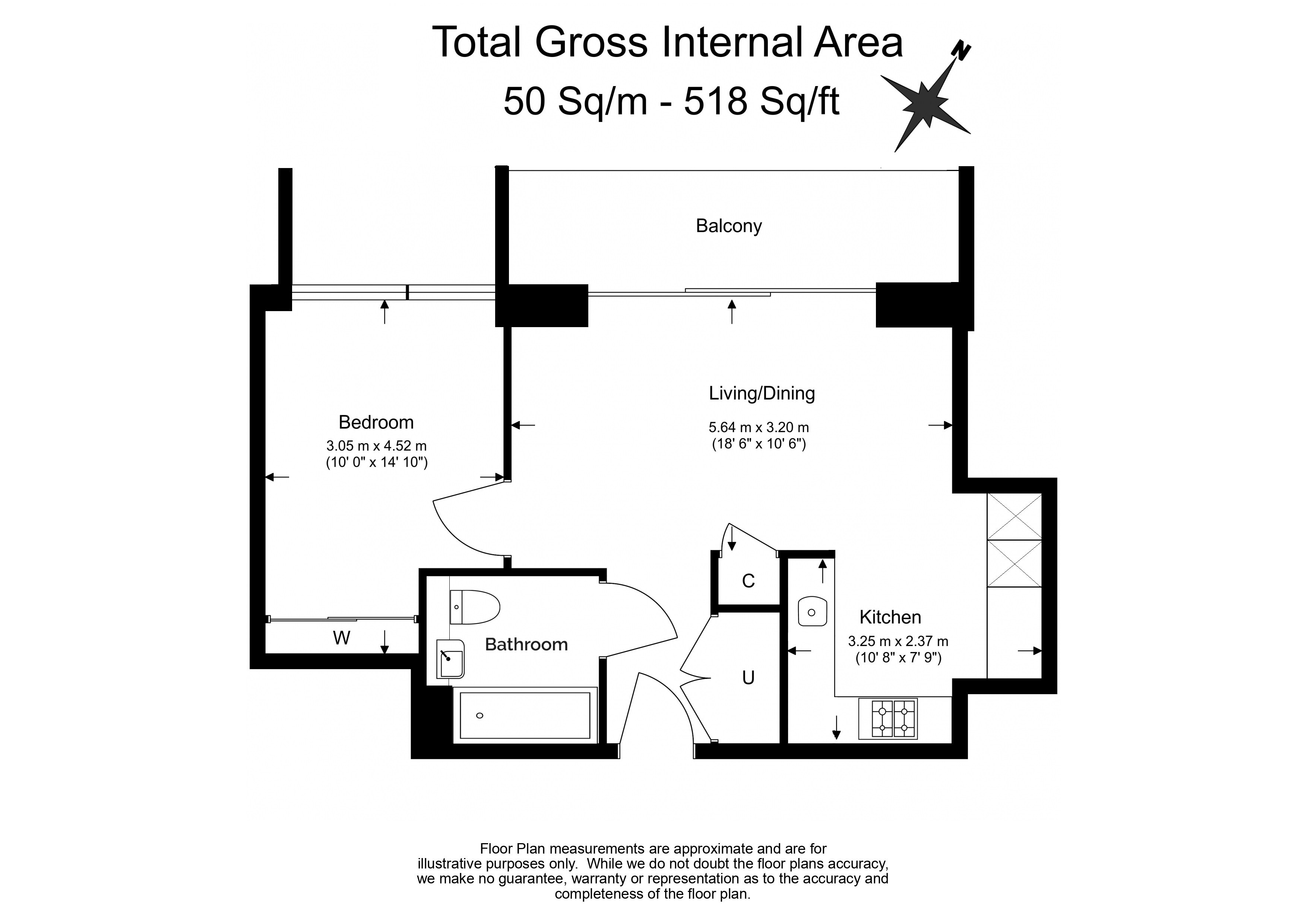 Apartment 147, Valencia Tower, 3, Bollinder Place, Old Street floorplan