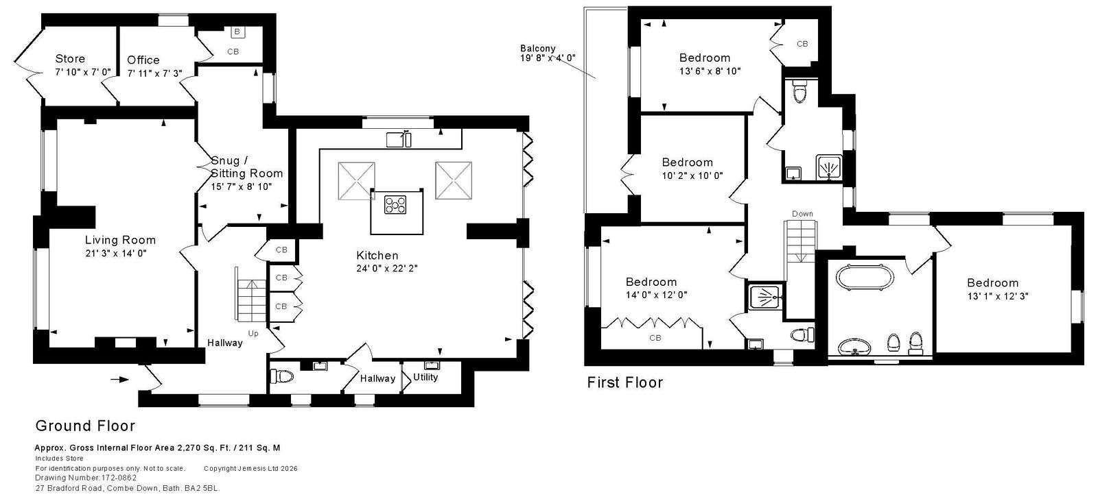 27, Bradford Road, Bath floorplan