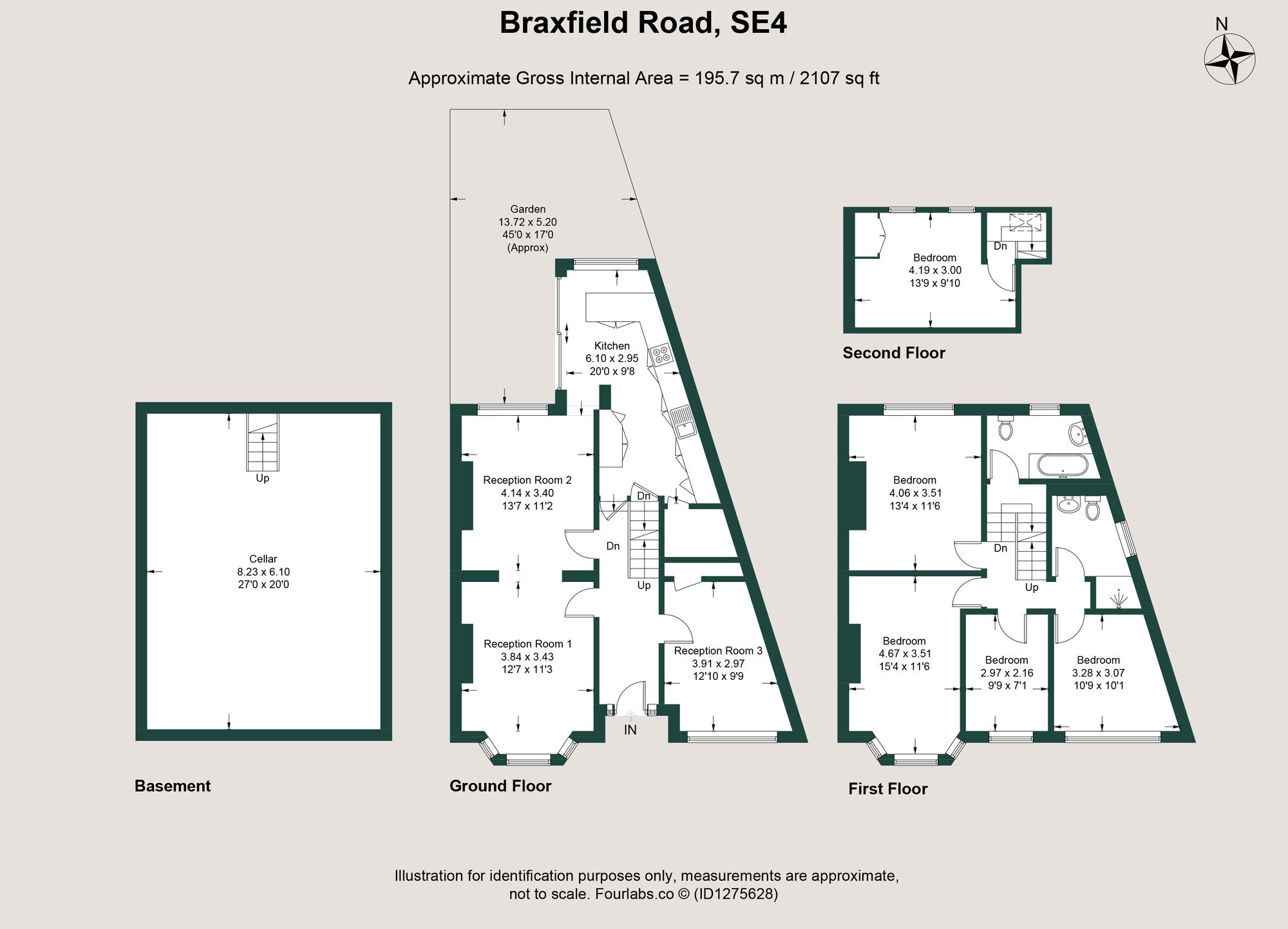Braxfield Road, London, SE4 floorplan