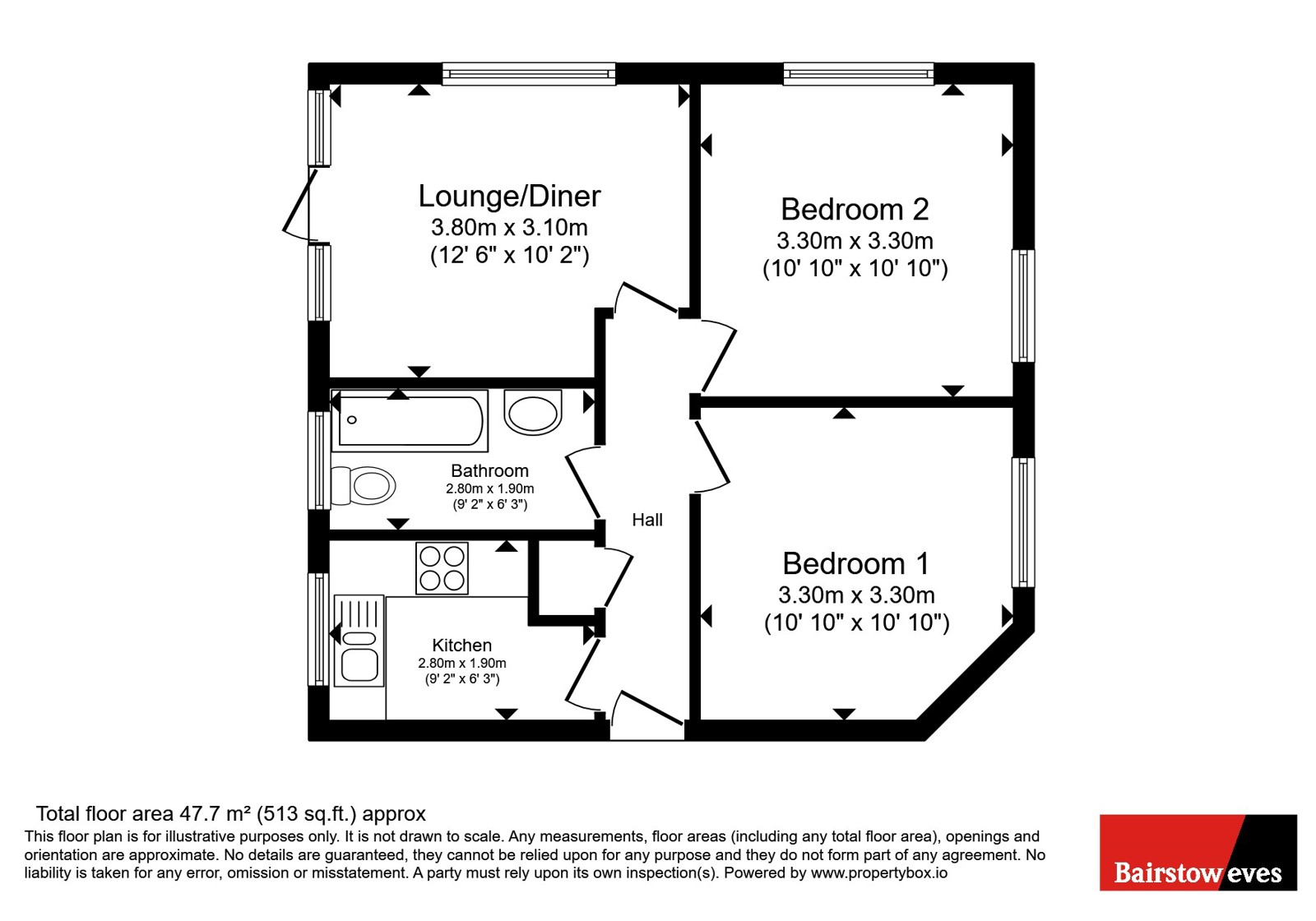 Flat 15, Lauriston Place, 150, Southchurch Avenue, Essex floorplan
