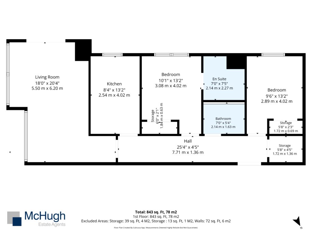 Flat 6, 2, Braid Avenue, Glasgow floorplan