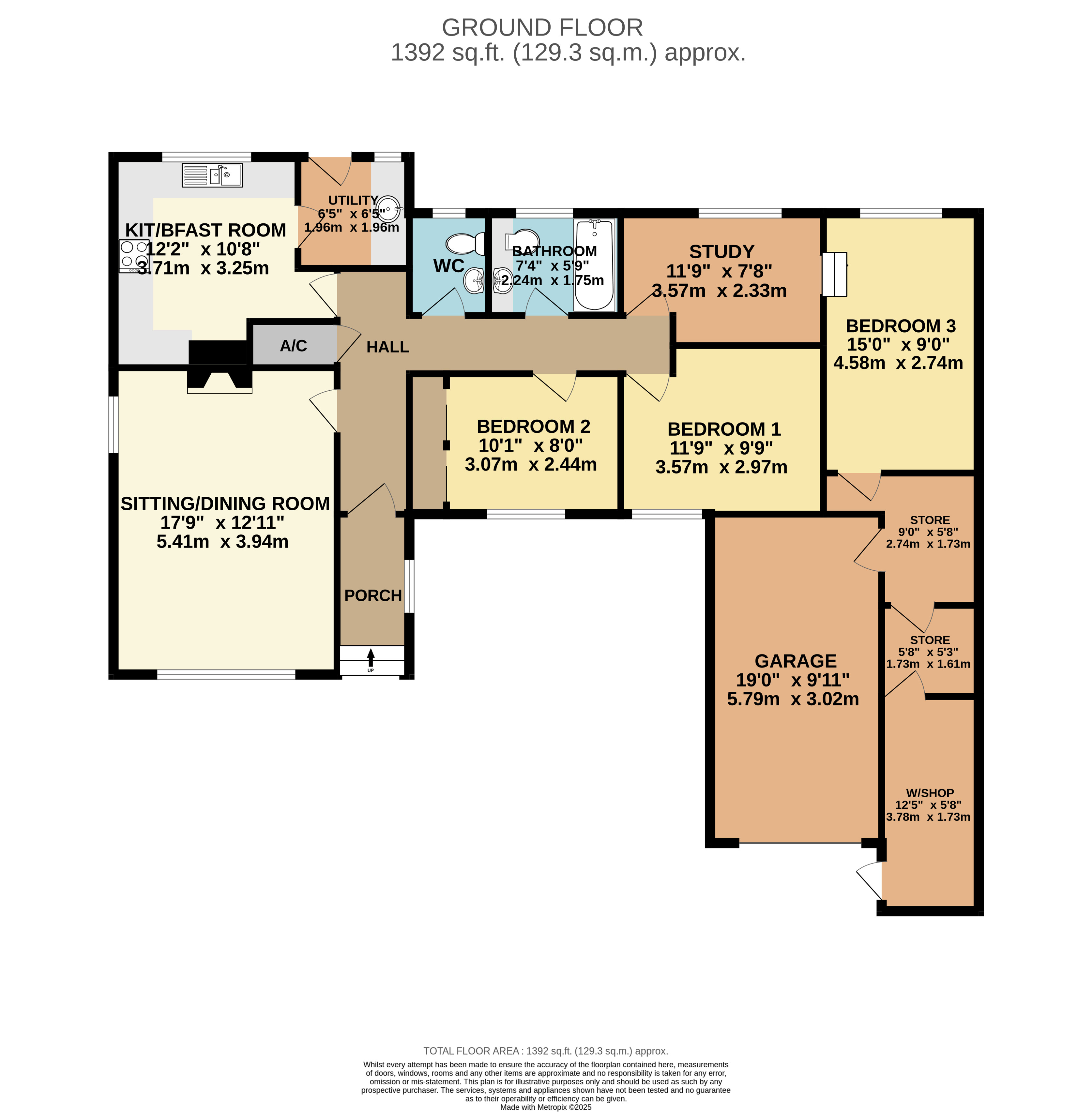 Tilfrey,, Wood Lane, Minehead floorplan