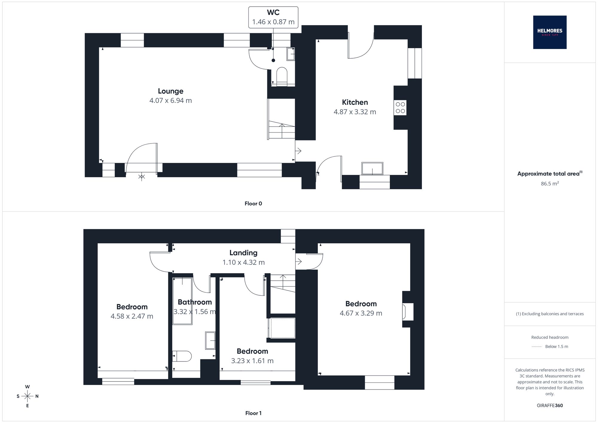 Barton Cottage, Crediton floorplan