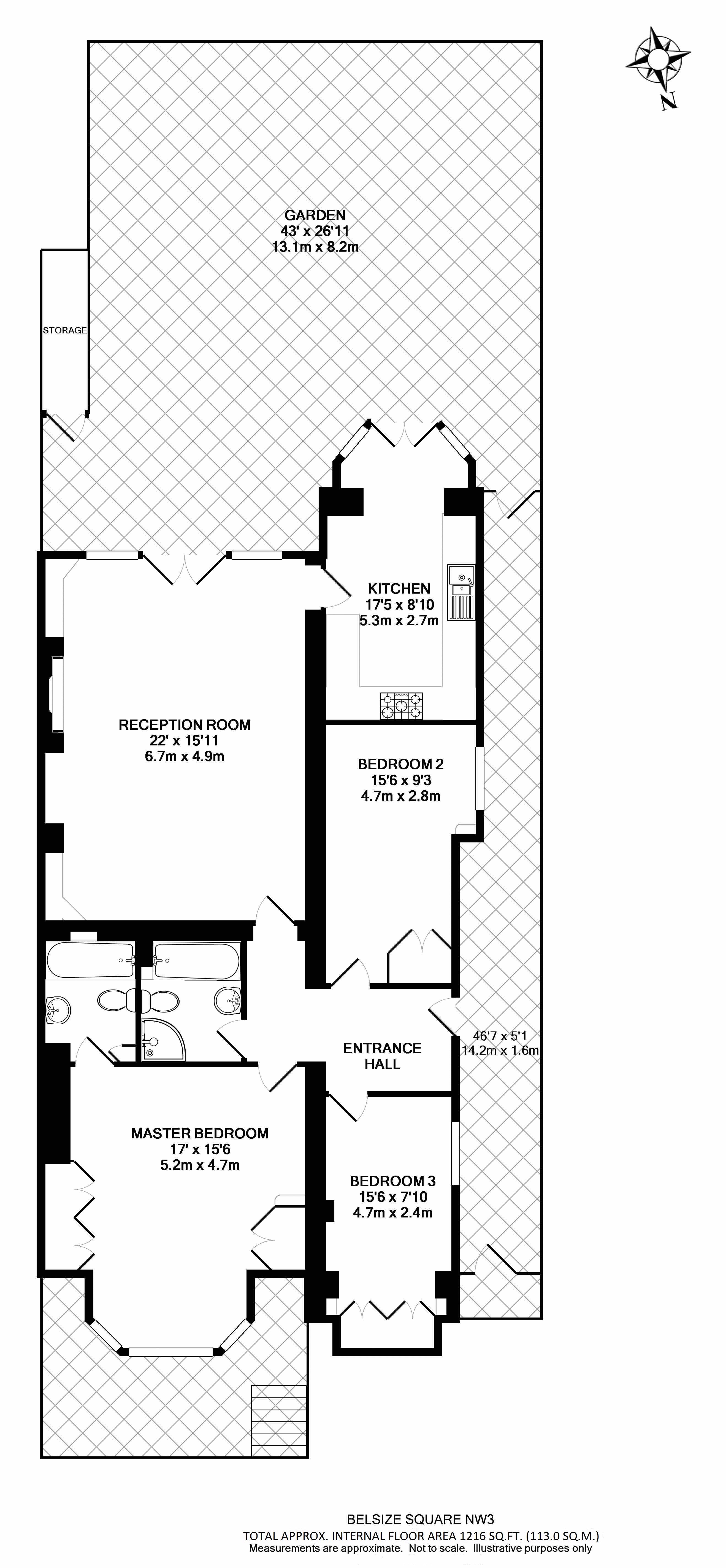 3 Bedrooms Flat for sale in Belsize Square, Belsize Park NW3