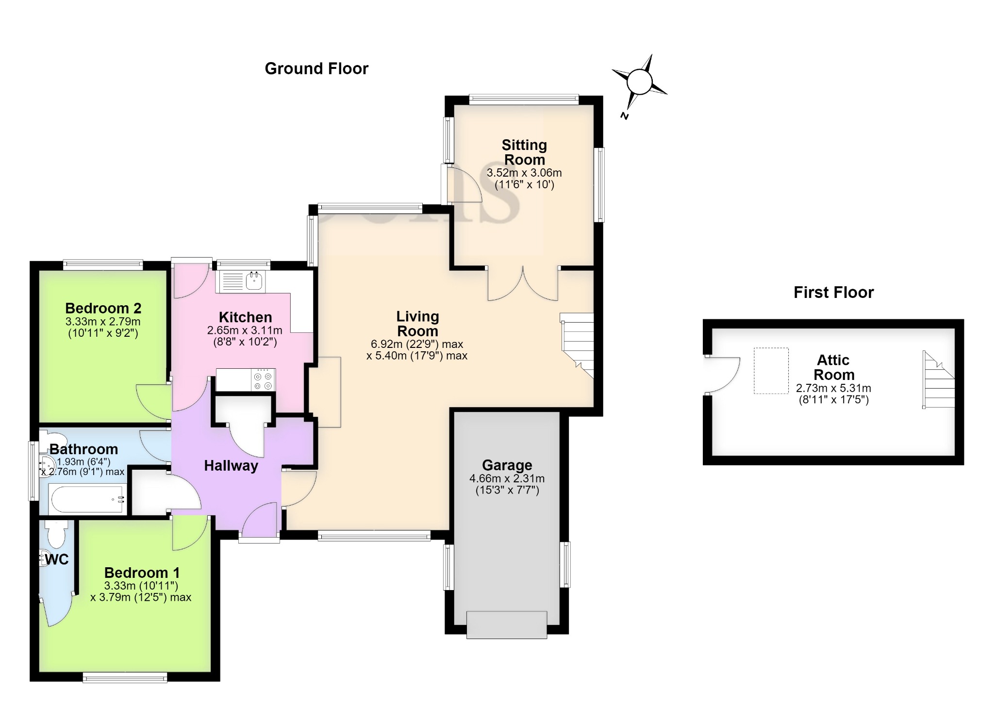 3 Battlemead, Corfe Castle, Wareham floorplan