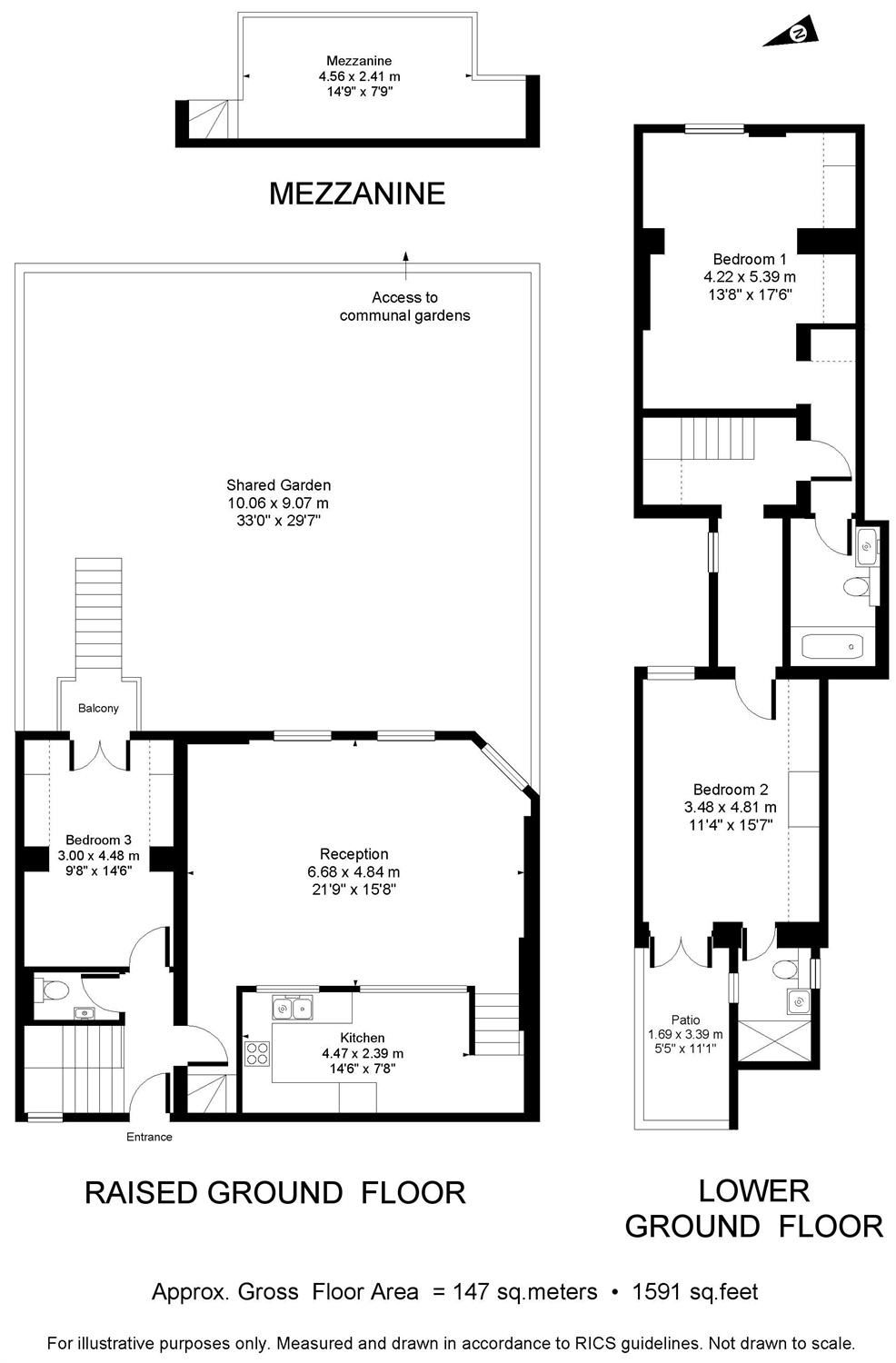 3 Bedrooms Flat to rent in Warrington Crescent, Little Venice, London W9