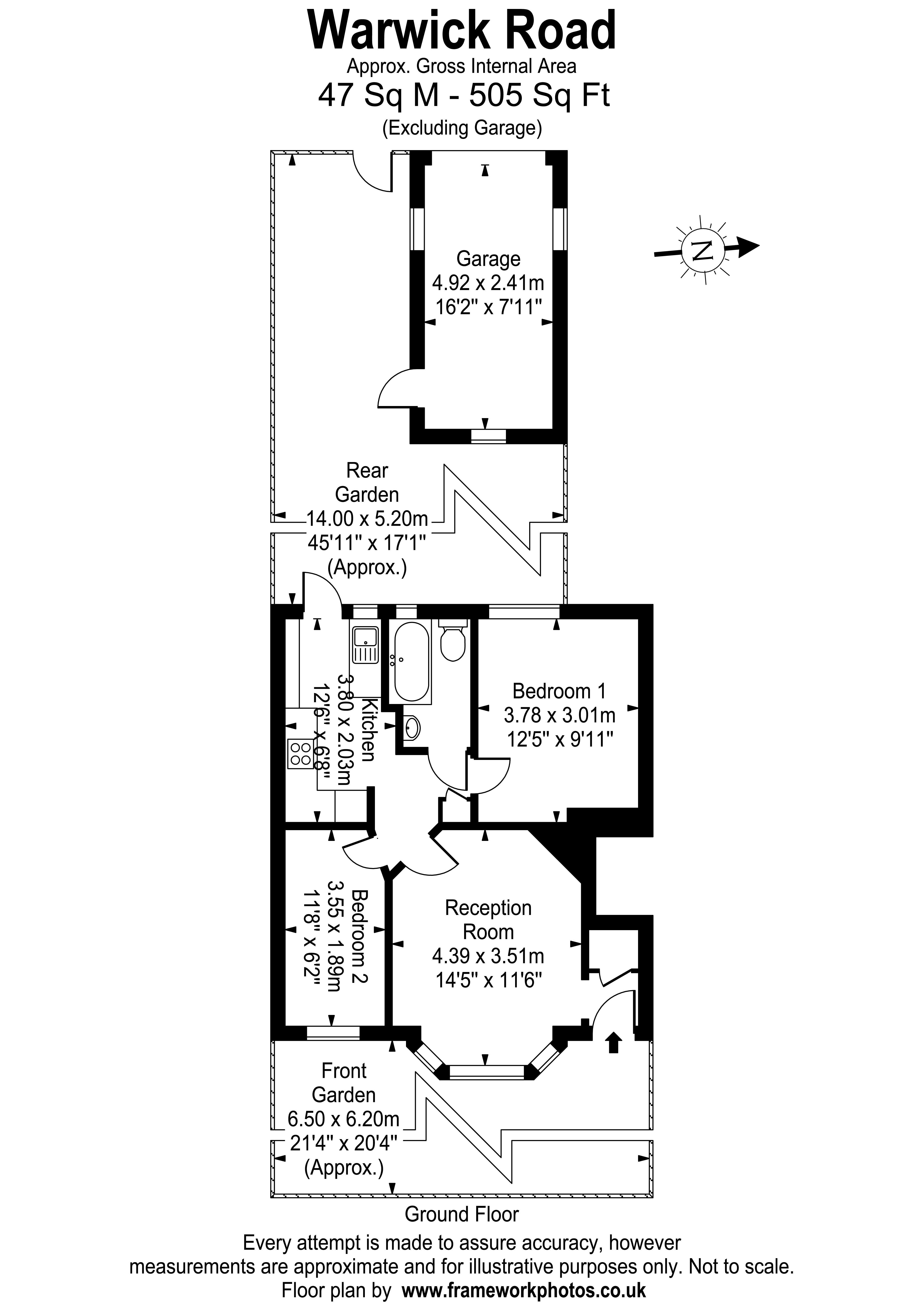 27, Warwick Road, Thames Ditton floorplan