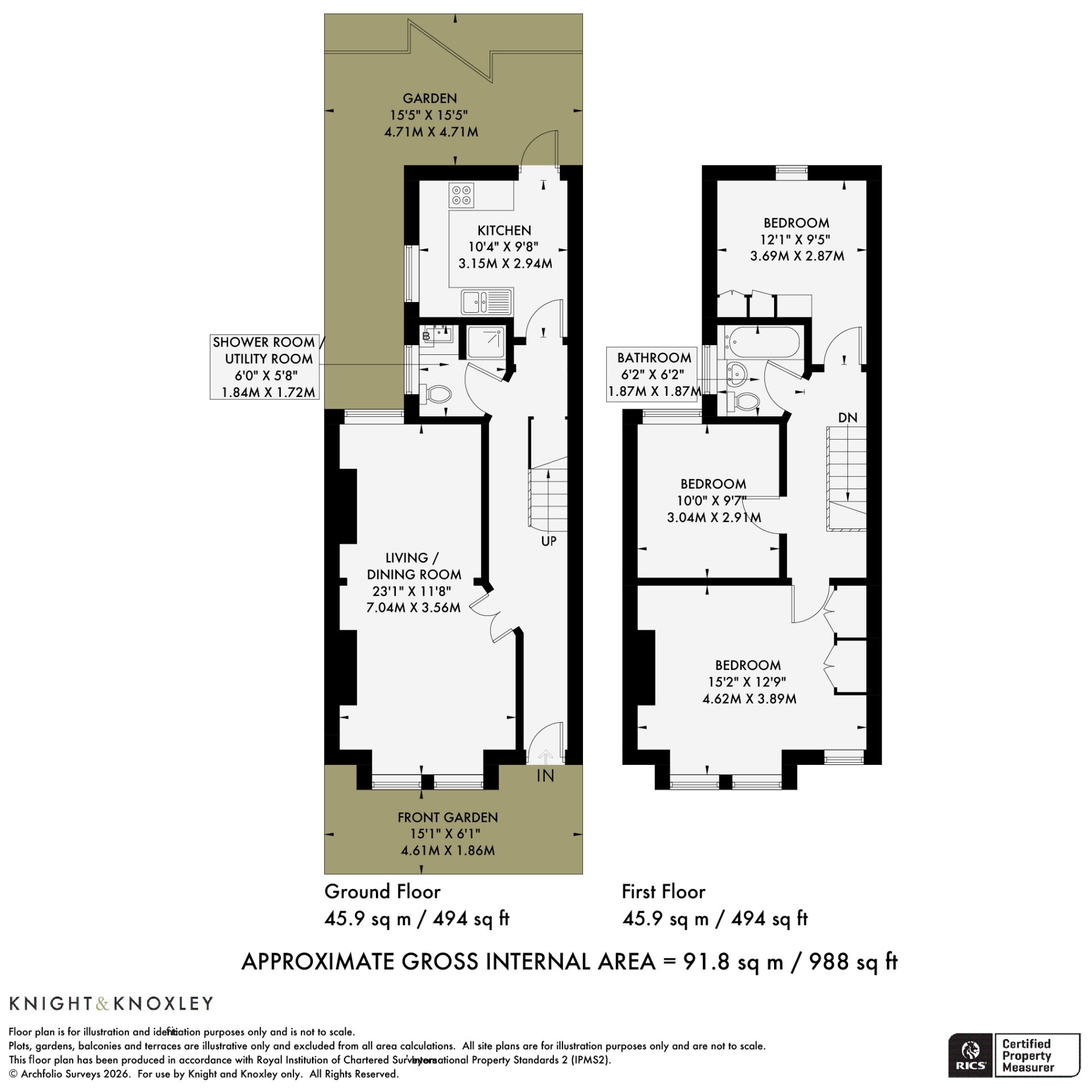 65 Maldon Road, Brighton floorplan