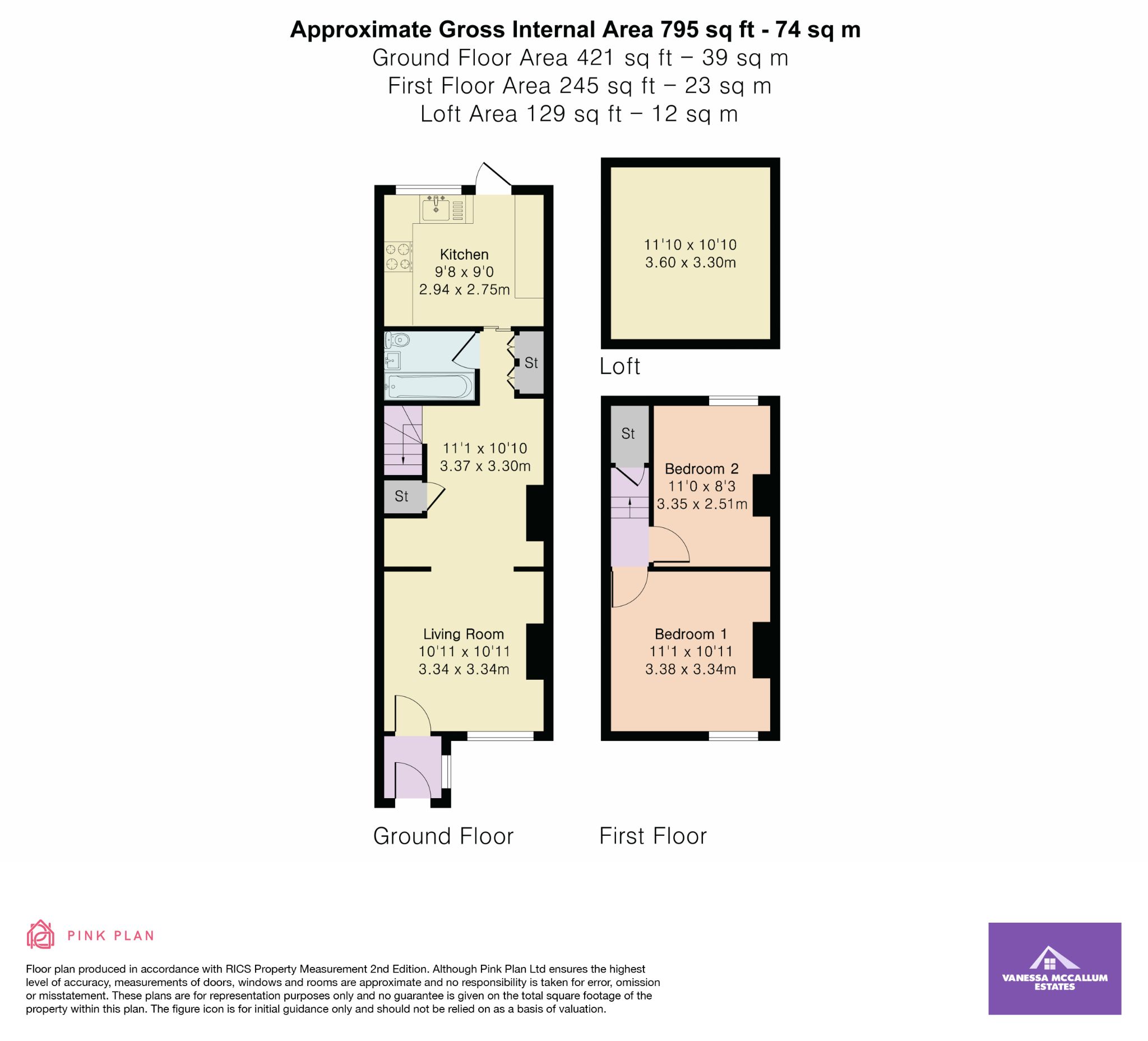 122 Dixons Hill Road, Welham Green floorplan