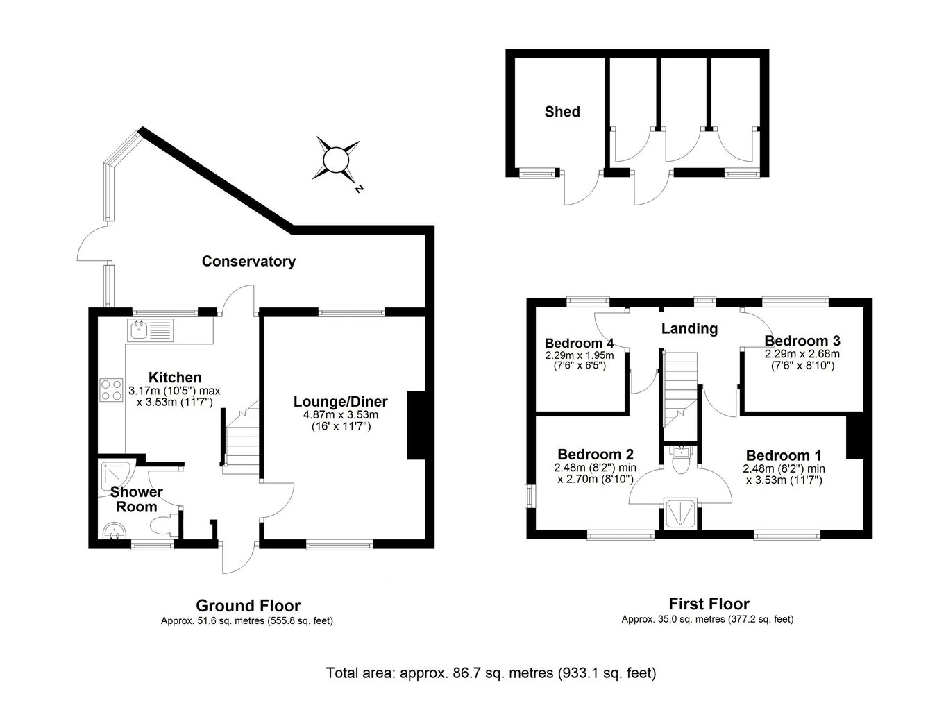 12, West View, Letchworth Garden City floorplan