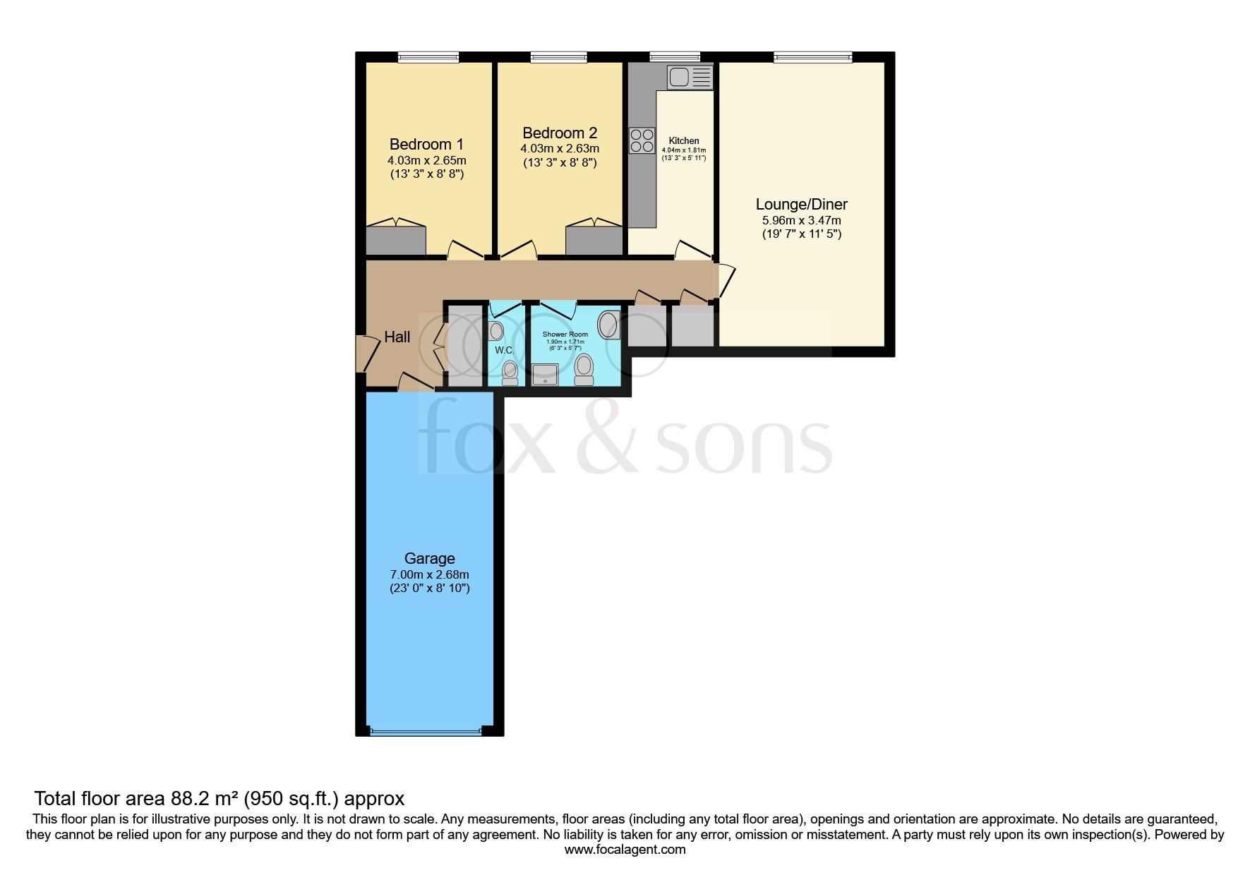 Flat 17, Henley Court, Henley Road, Brighton floorplan