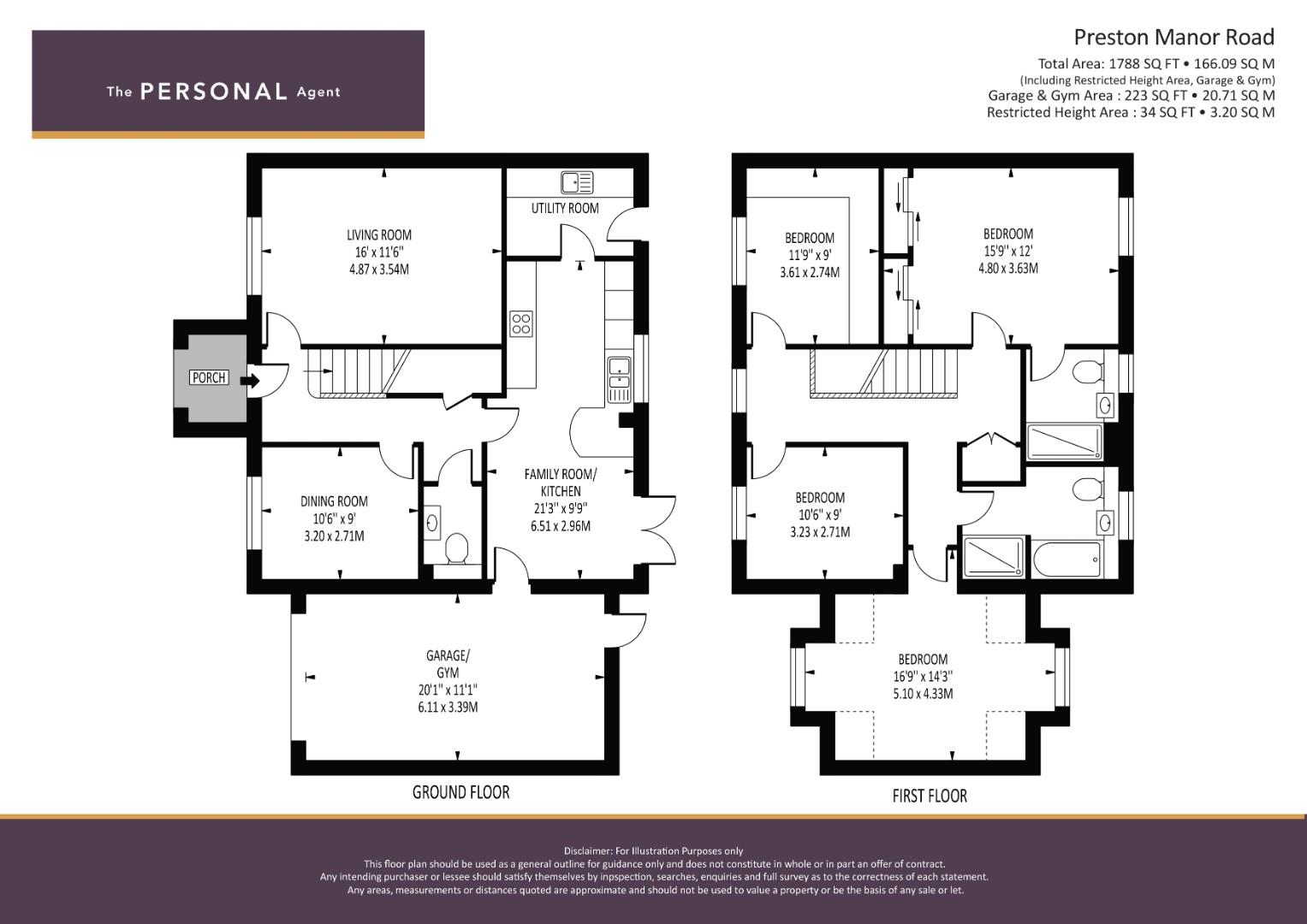 27, Preston Manor Road, Tadworth floorplan