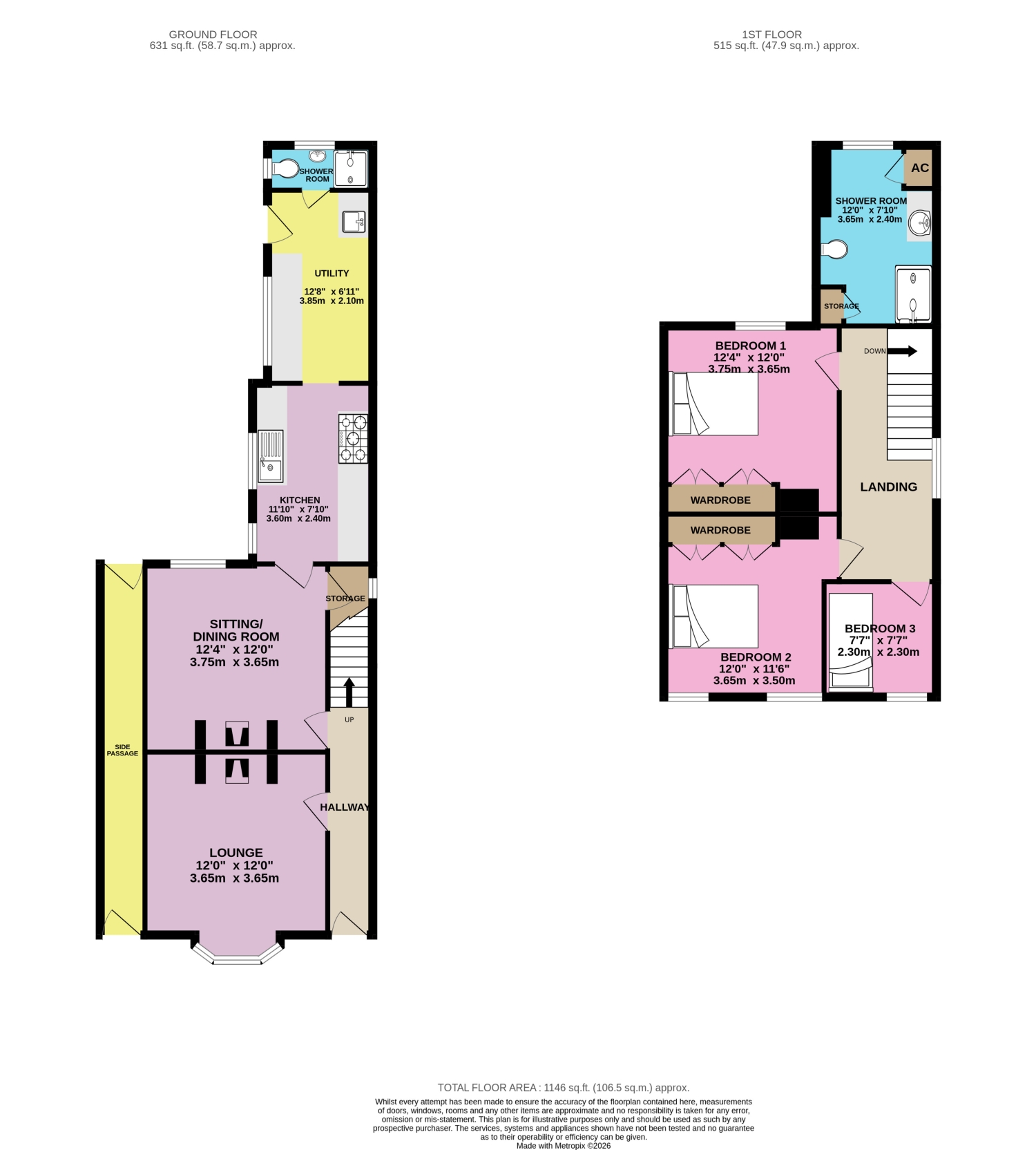 47, Leighton Road, Uttoxeter floorplan