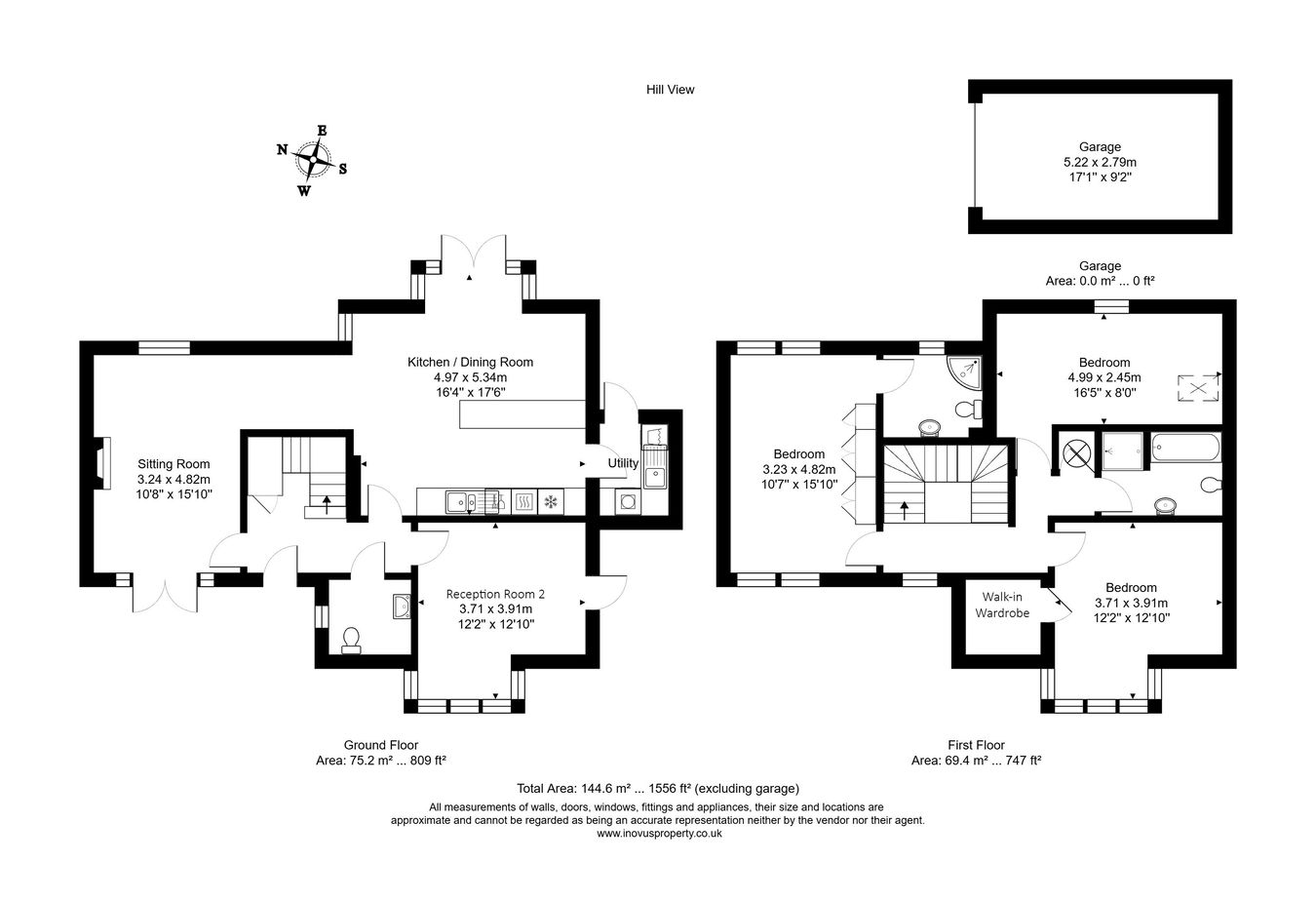 Hill View, Frome Road, Bath floorplan