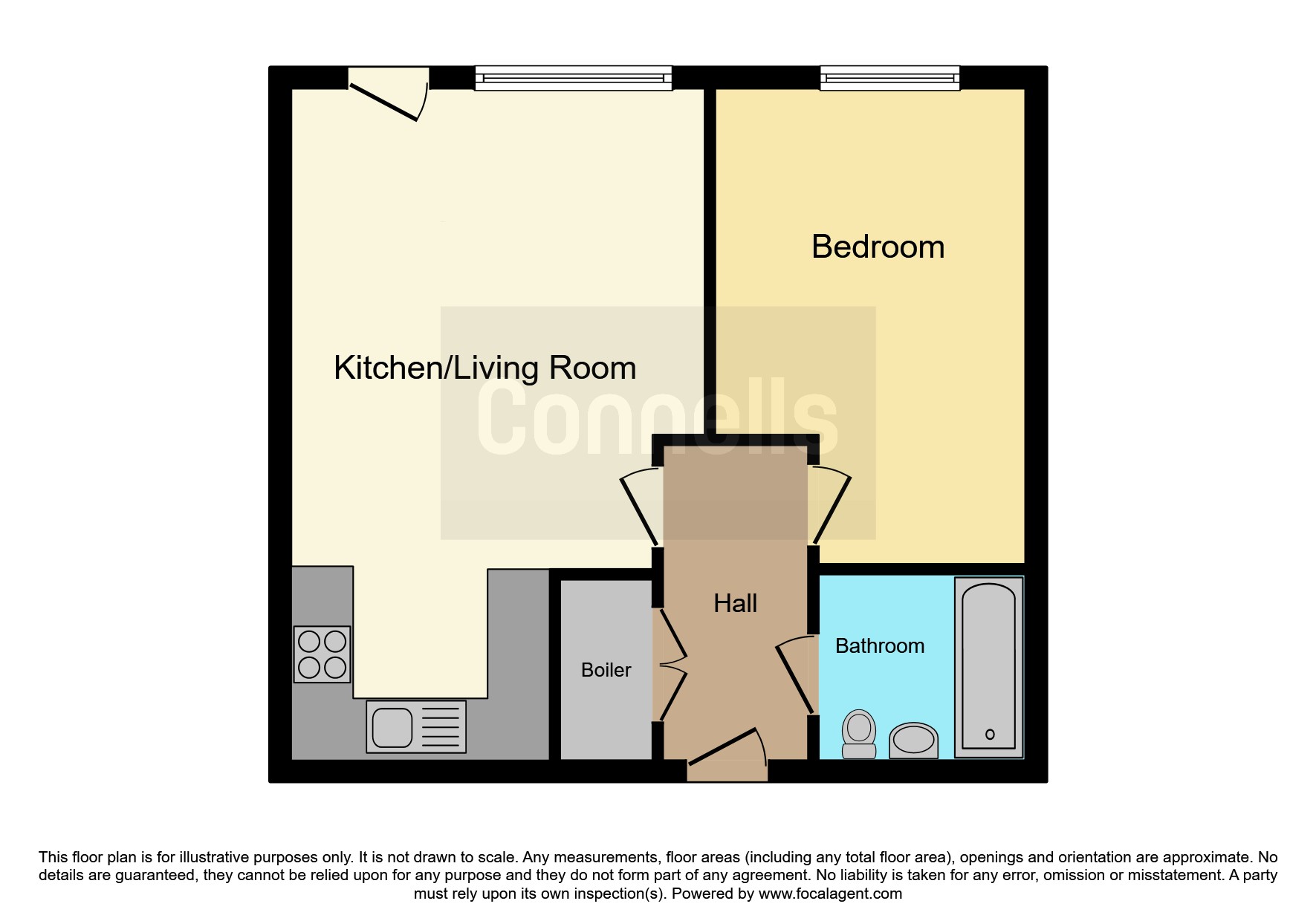 26, Roosevelt Apartments, 1, Lexington Gardens, Birmingham floorplan