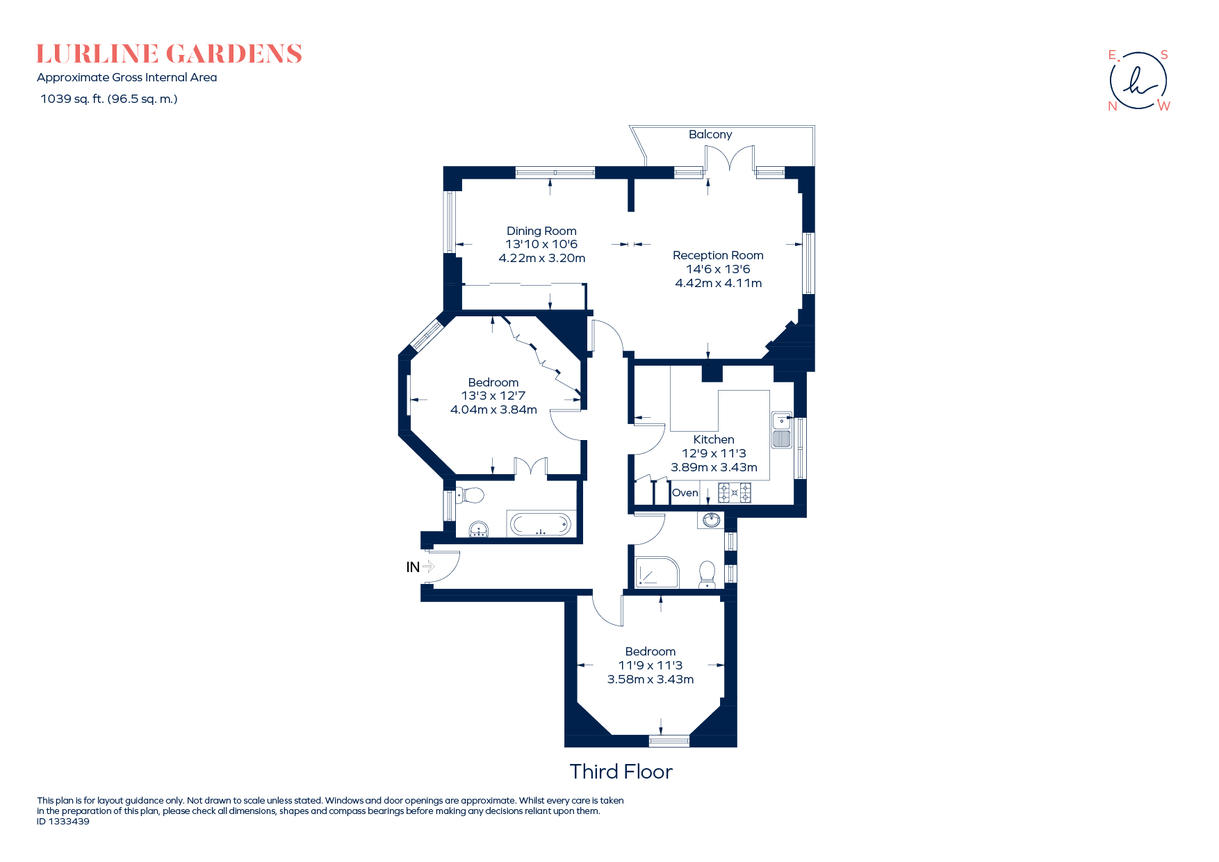 Flat 149, Albert Palace Mansions, Lurline Gardens, London floorplan