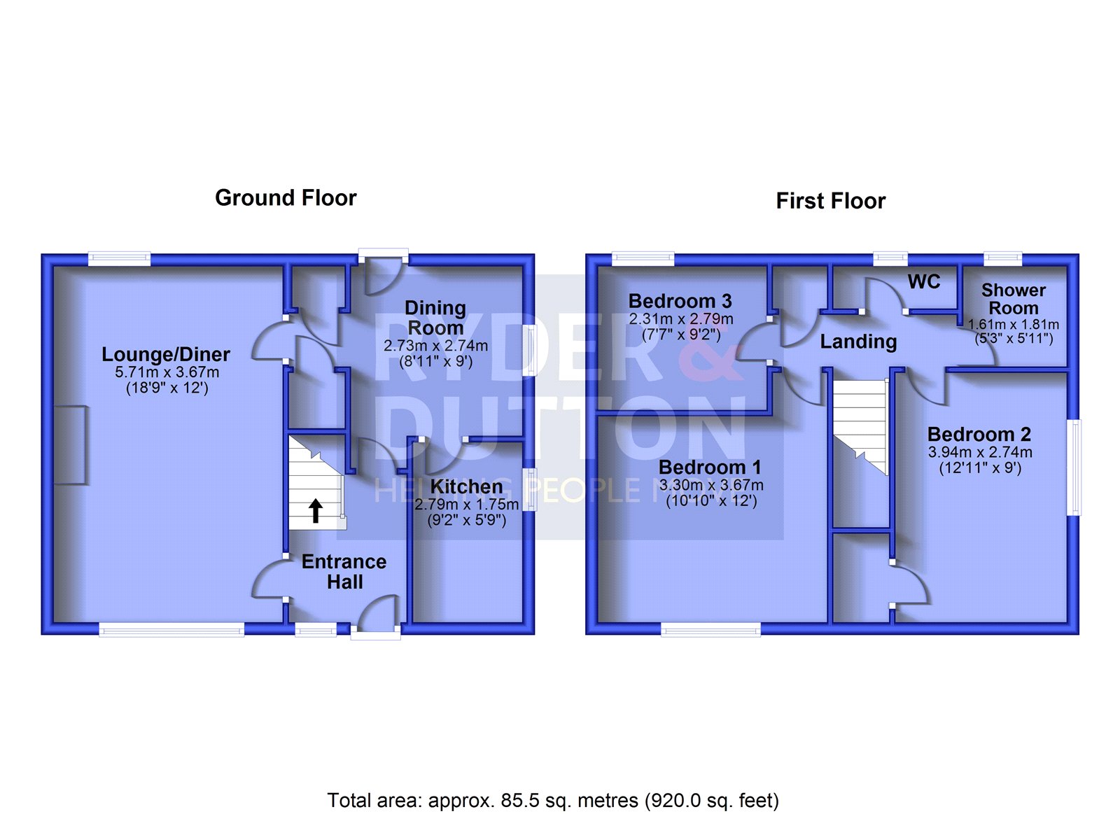 30, Queensway, Saddleworth floorplan