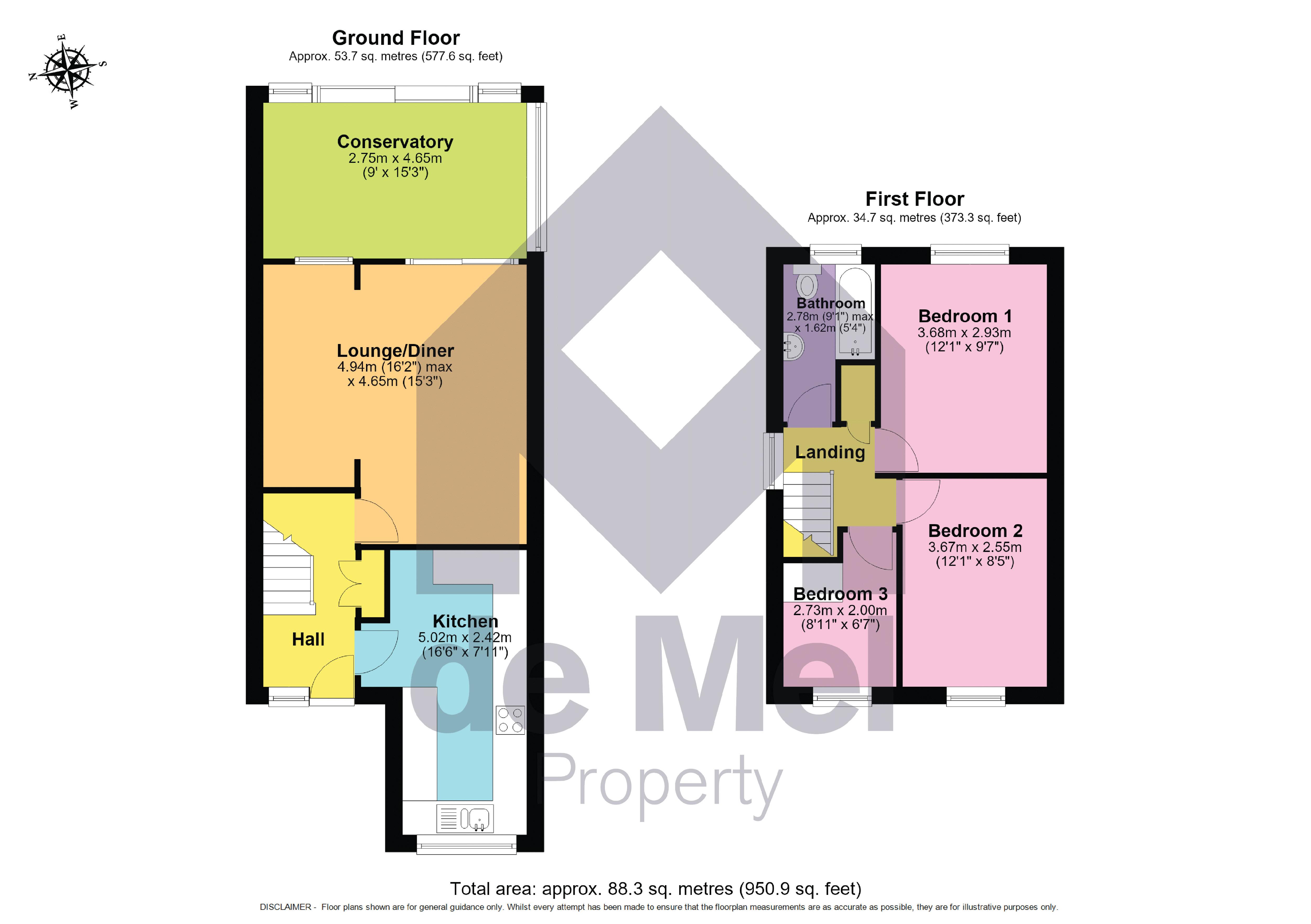 34, Hartbury Close, Cheltenham floorplan
