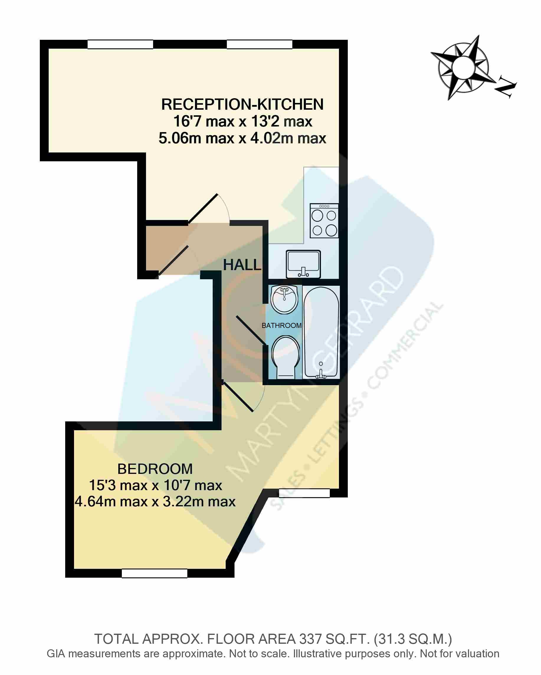 Flat 4, 195a, East End Road, London floorplan